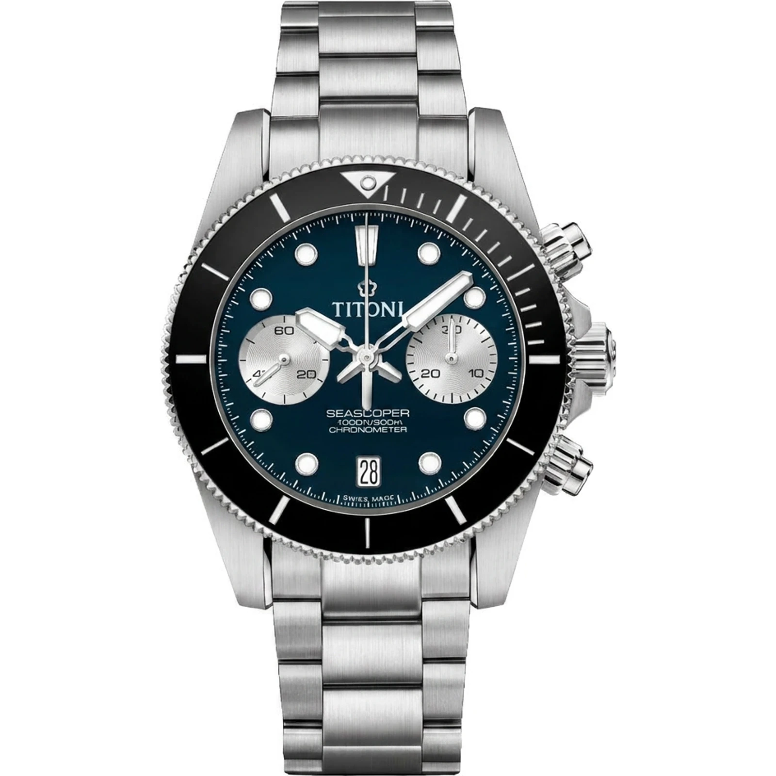 TITONI Seascoper 300 Bi-Compax Chronograph