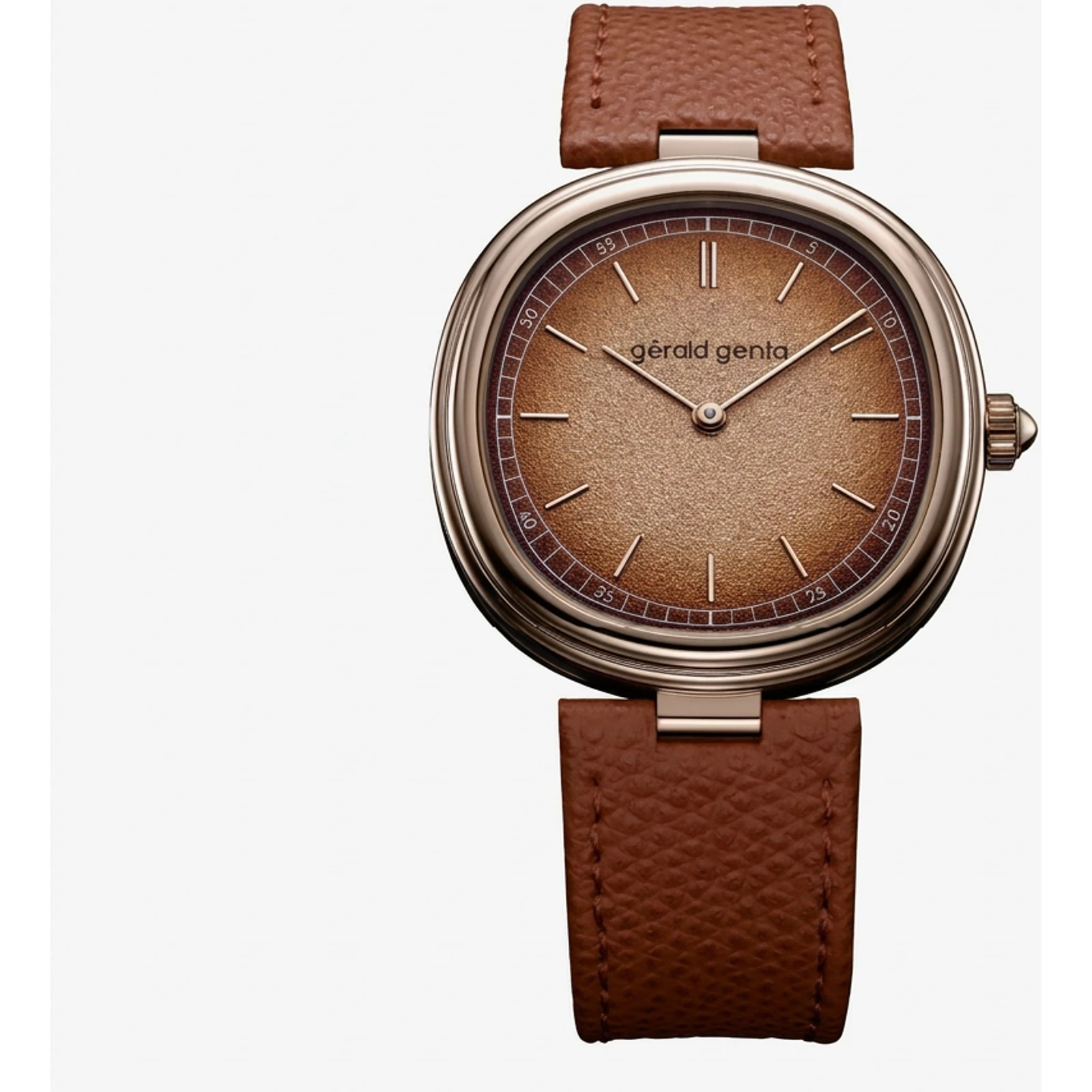 Gérald Genta Geneva Time Only Marrone ECFD01A1