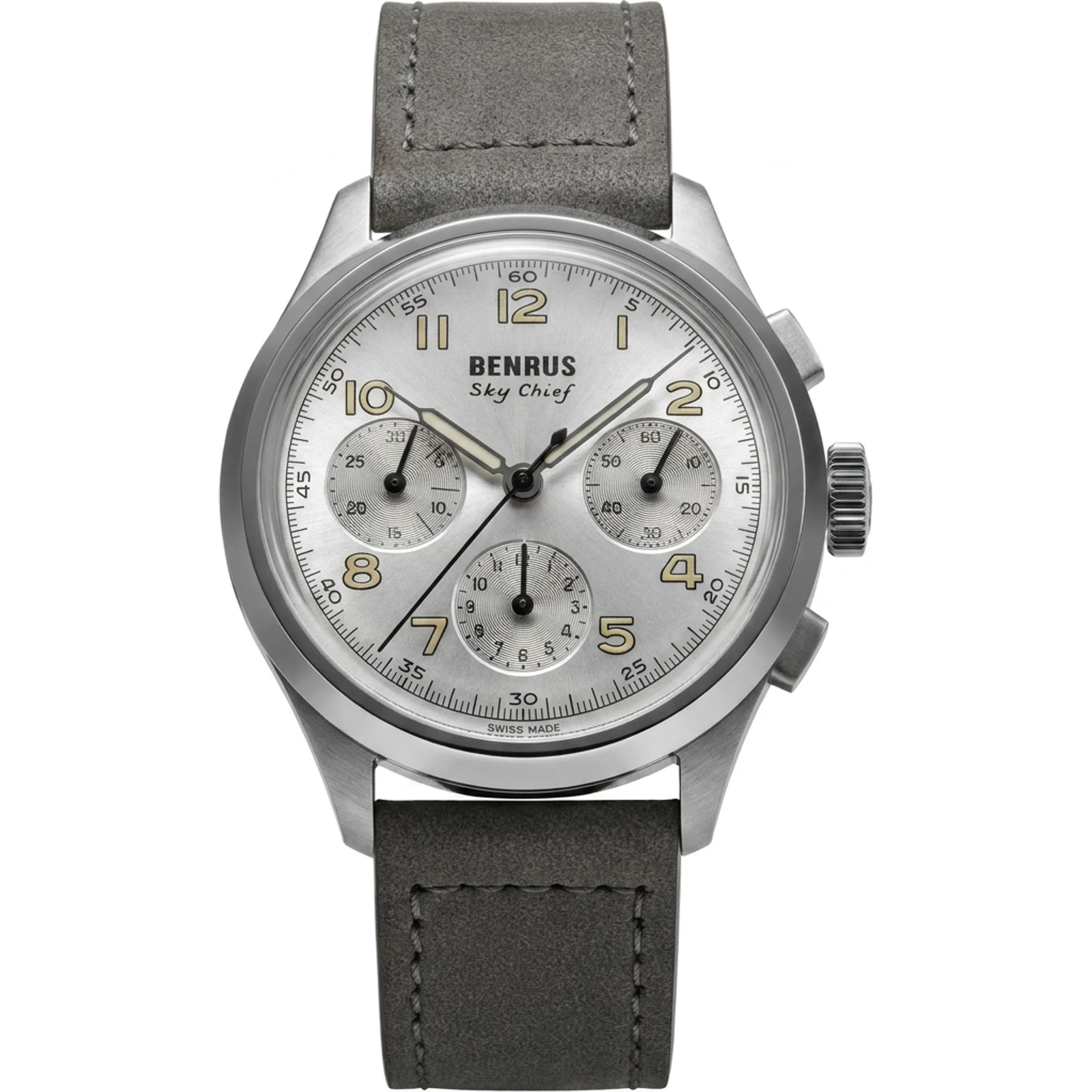 BENRUS Sky Chief Cirrus White SKY-SS-W-036-01