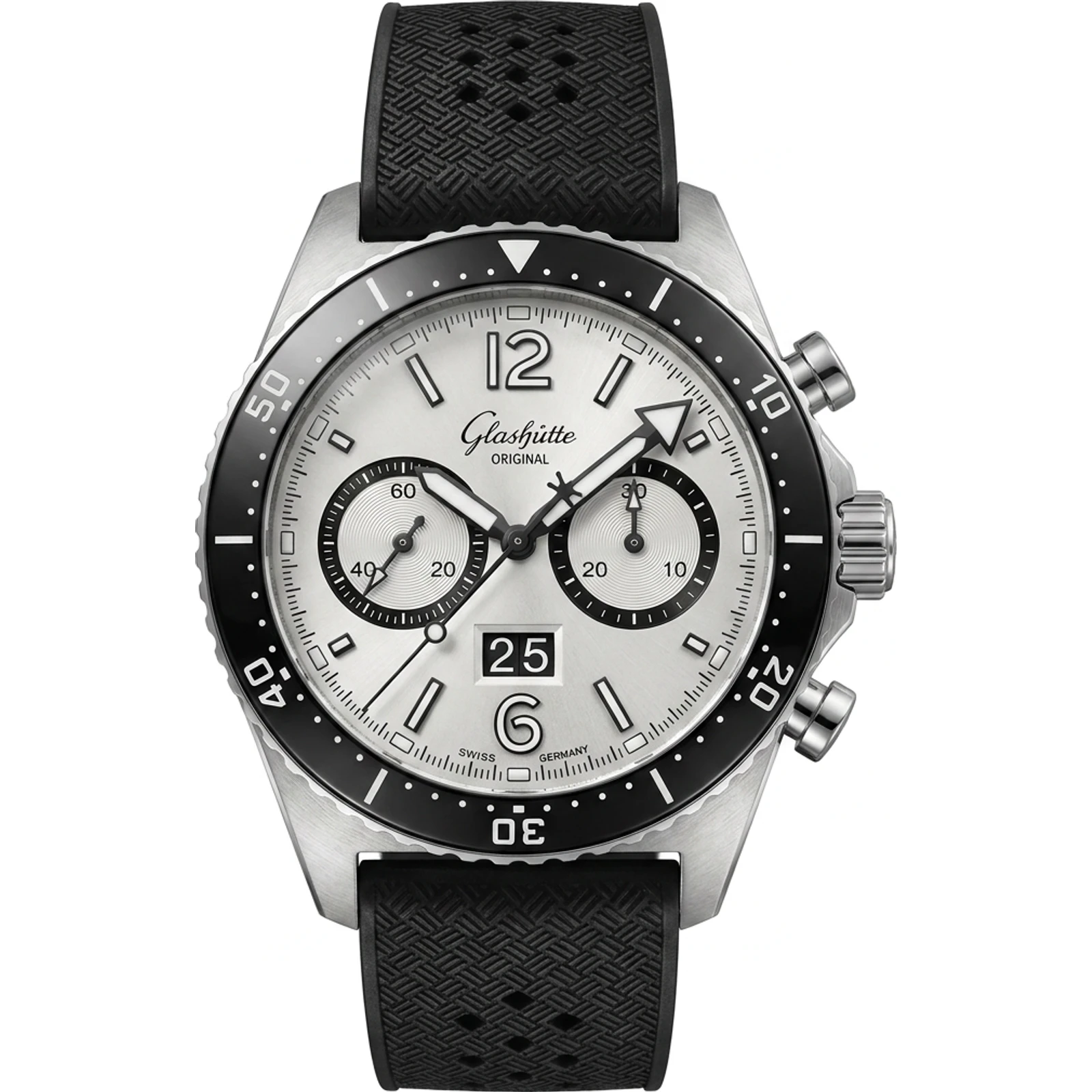Glashutte Original SeaQ Chronograph Silver Screen 1-37-23-03-80-33