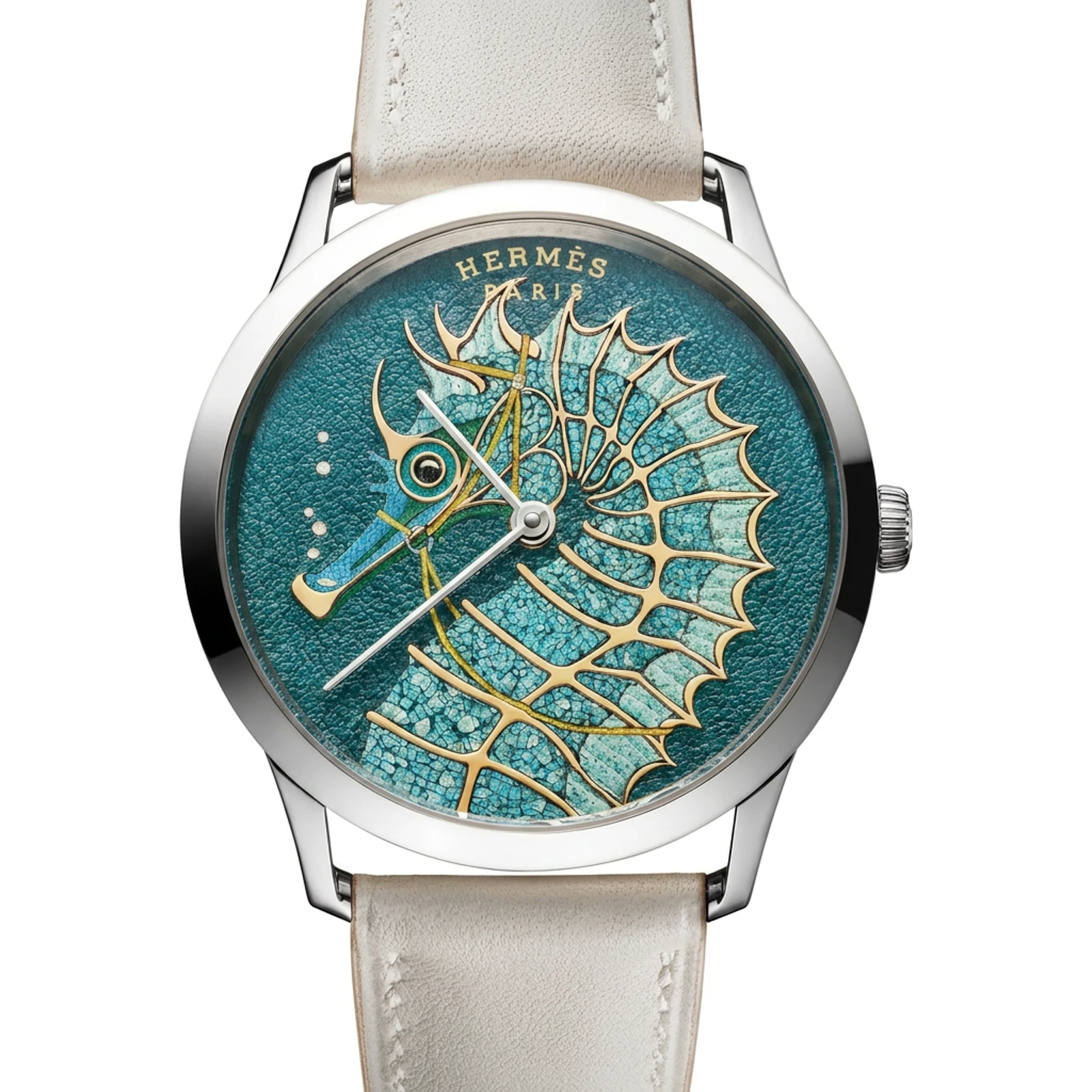Slim d'Hermès Hippocampe Blue W408433WW00