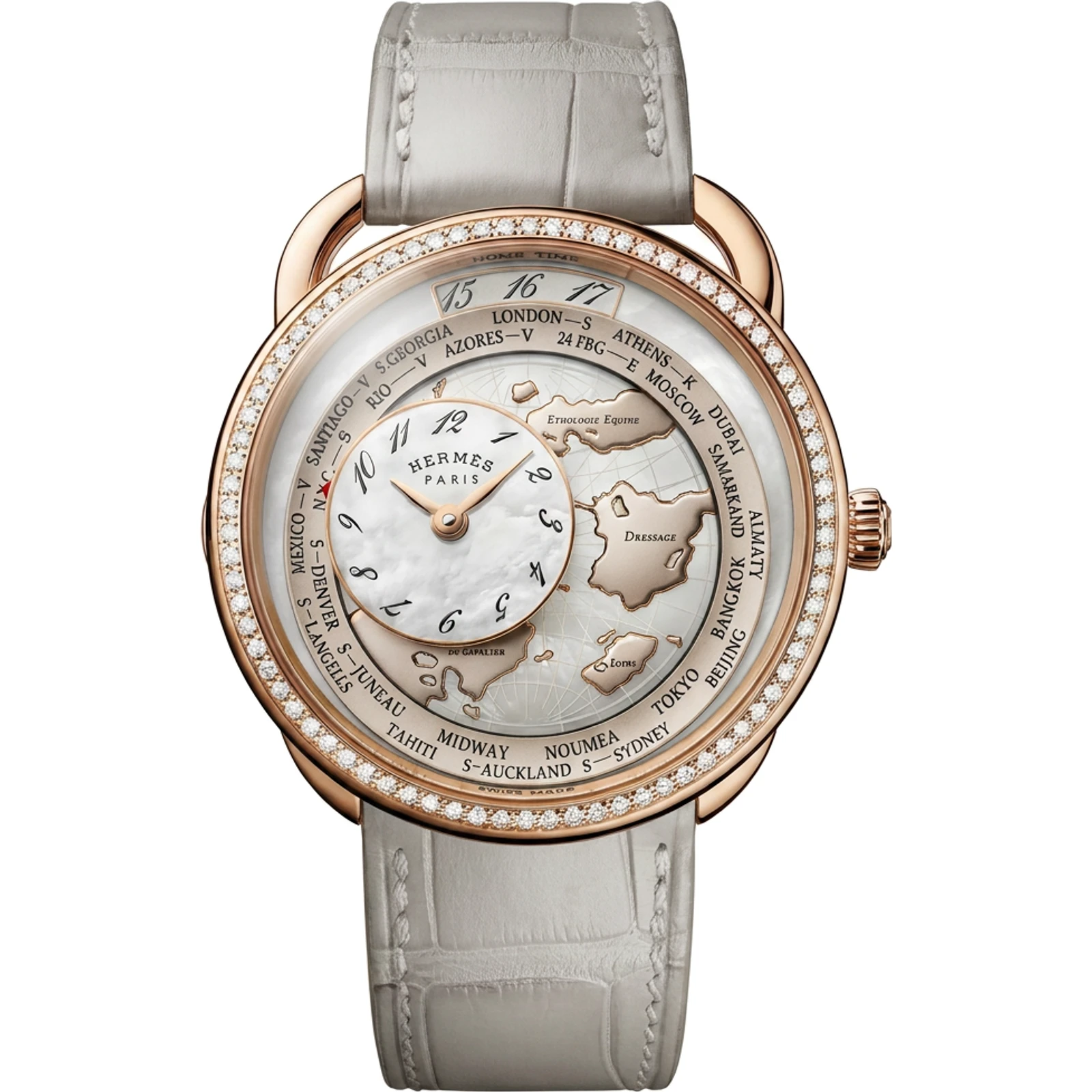 Hermès Arceau Le Temps Voyageur Or Rose W408261WW00