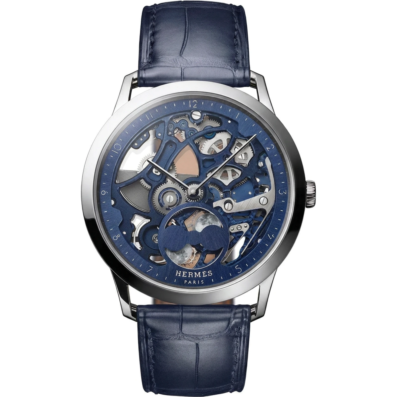Slim d'Hermès Squelette Lune Blue W408068WW00
