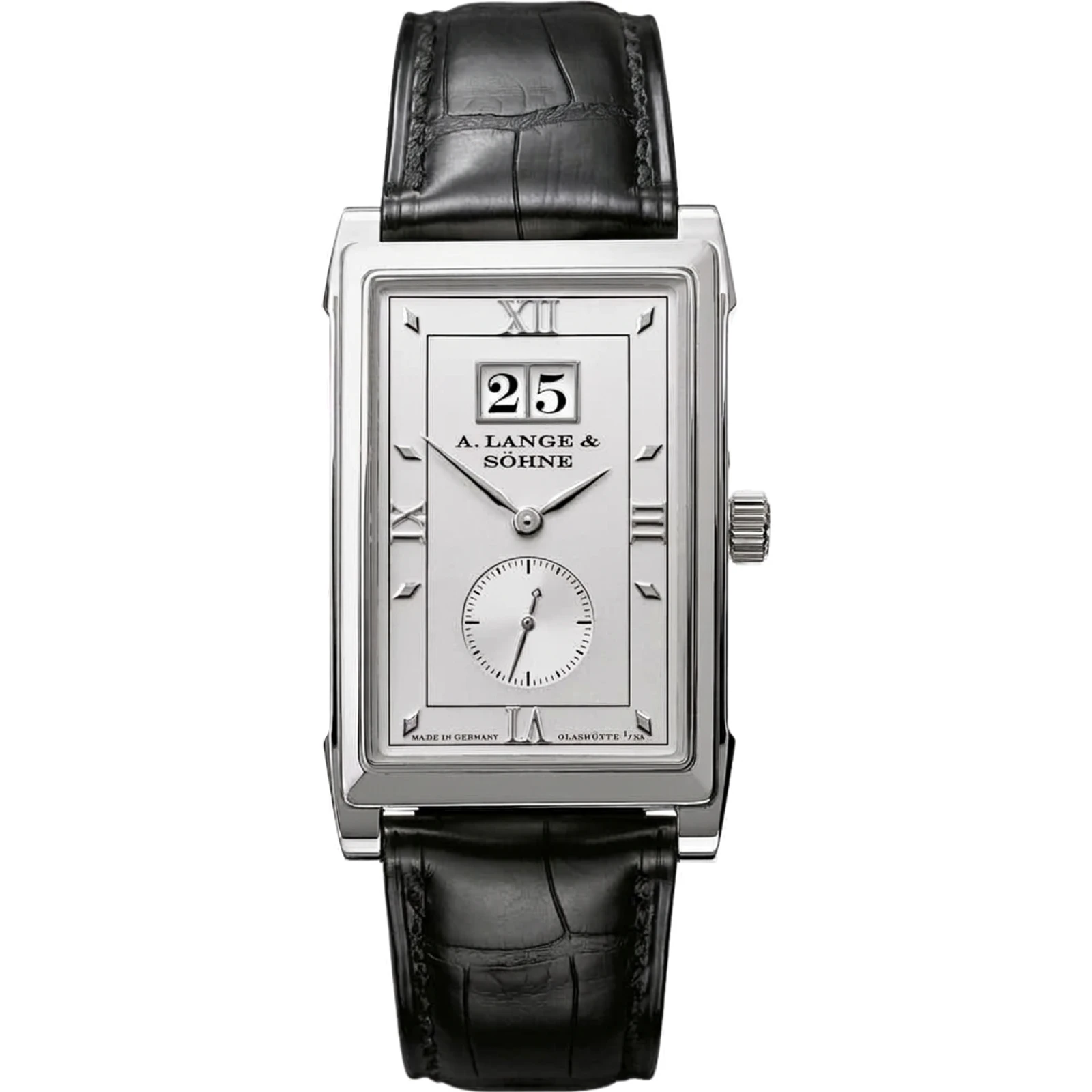A. Lange Sohne Cabaret, platinum, silver dial 107.025