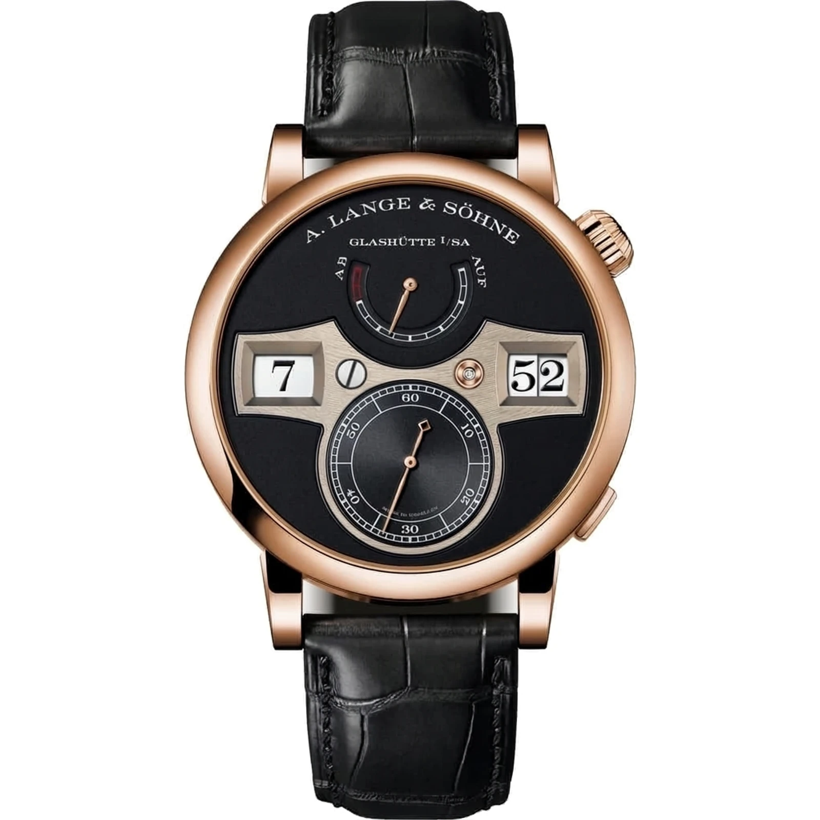 A. Lange Sohne Zeitwerk (updated generation, L043.6), pink gold 142.031