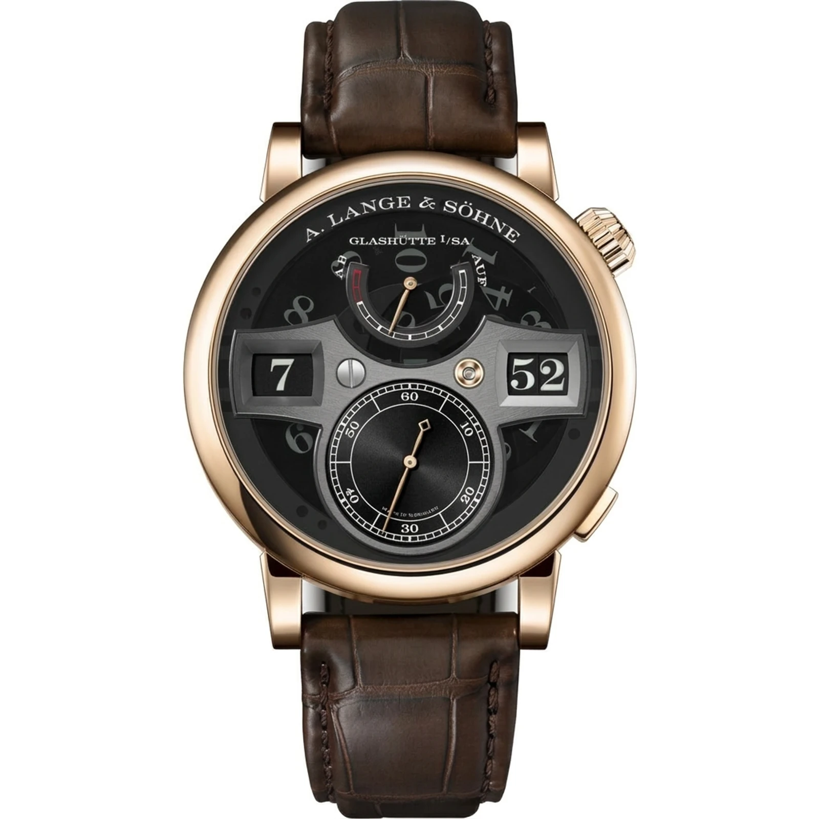 A. Lange Sohne Zeitwerk Honeygold "Lumen" 142.055