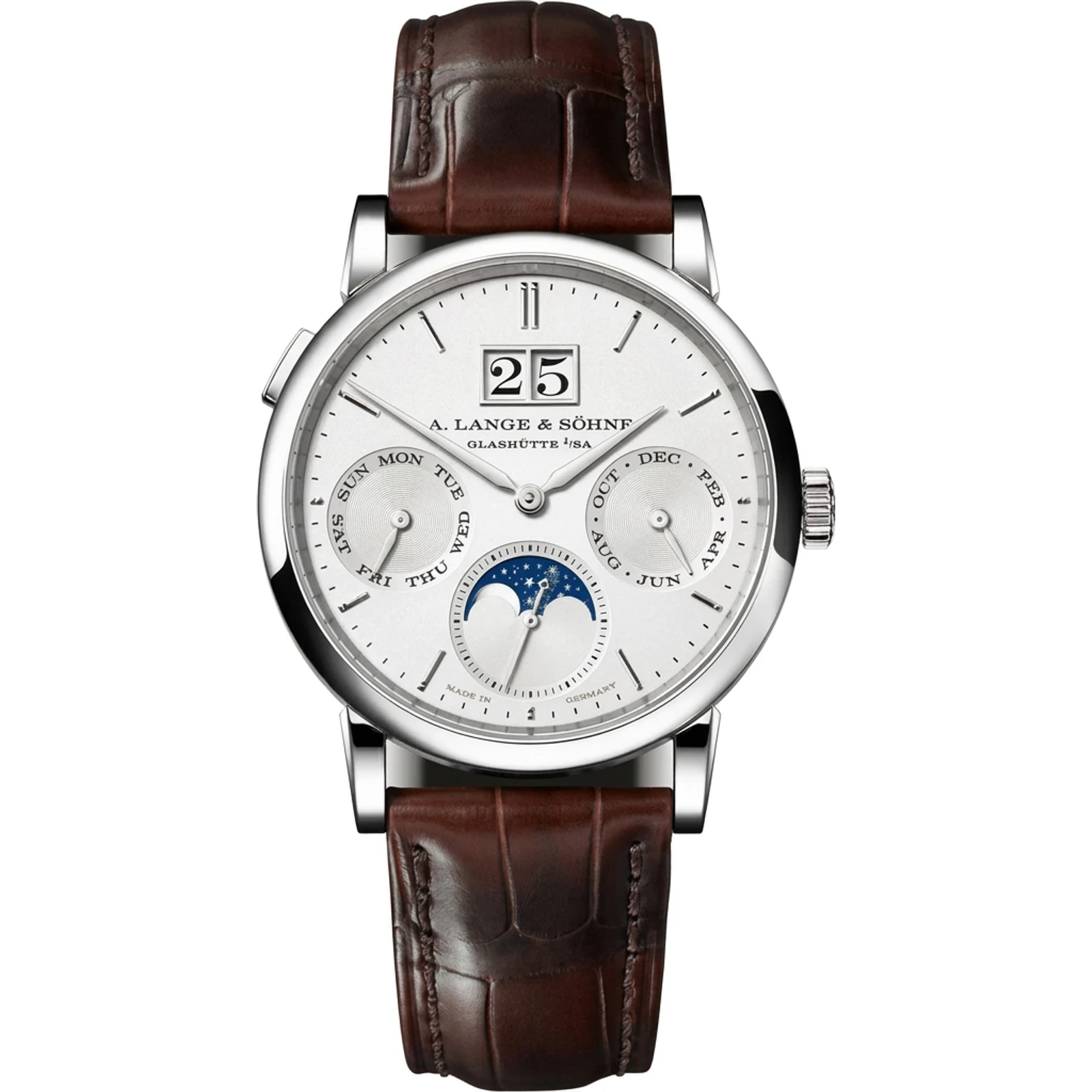 A. Lange Sohne Saxonia Annual Calendar (2026, 36mm), white gold 331.026E