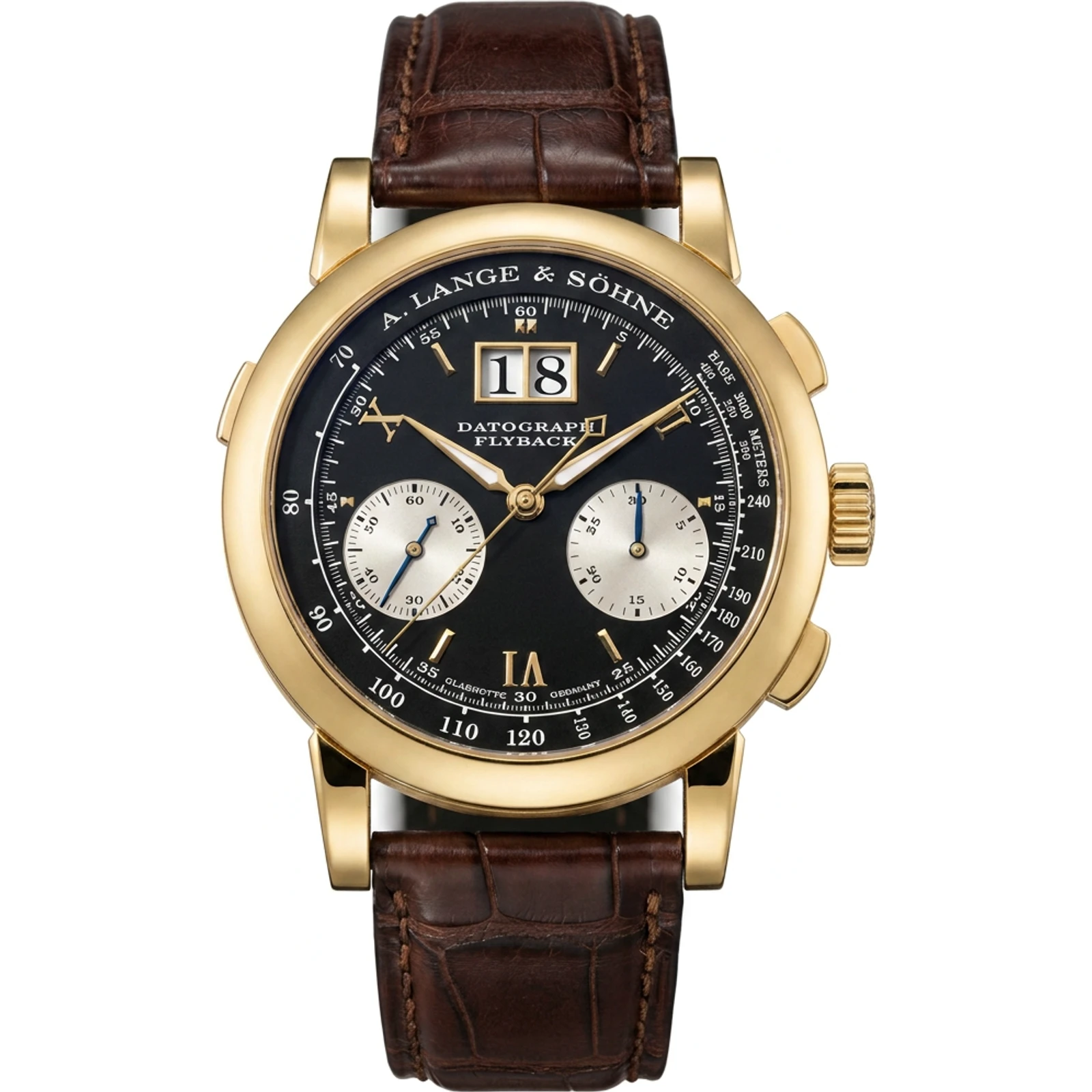 A. Lange Sohne Datograph, yellow gold ("Yellow Jacket") 403.041