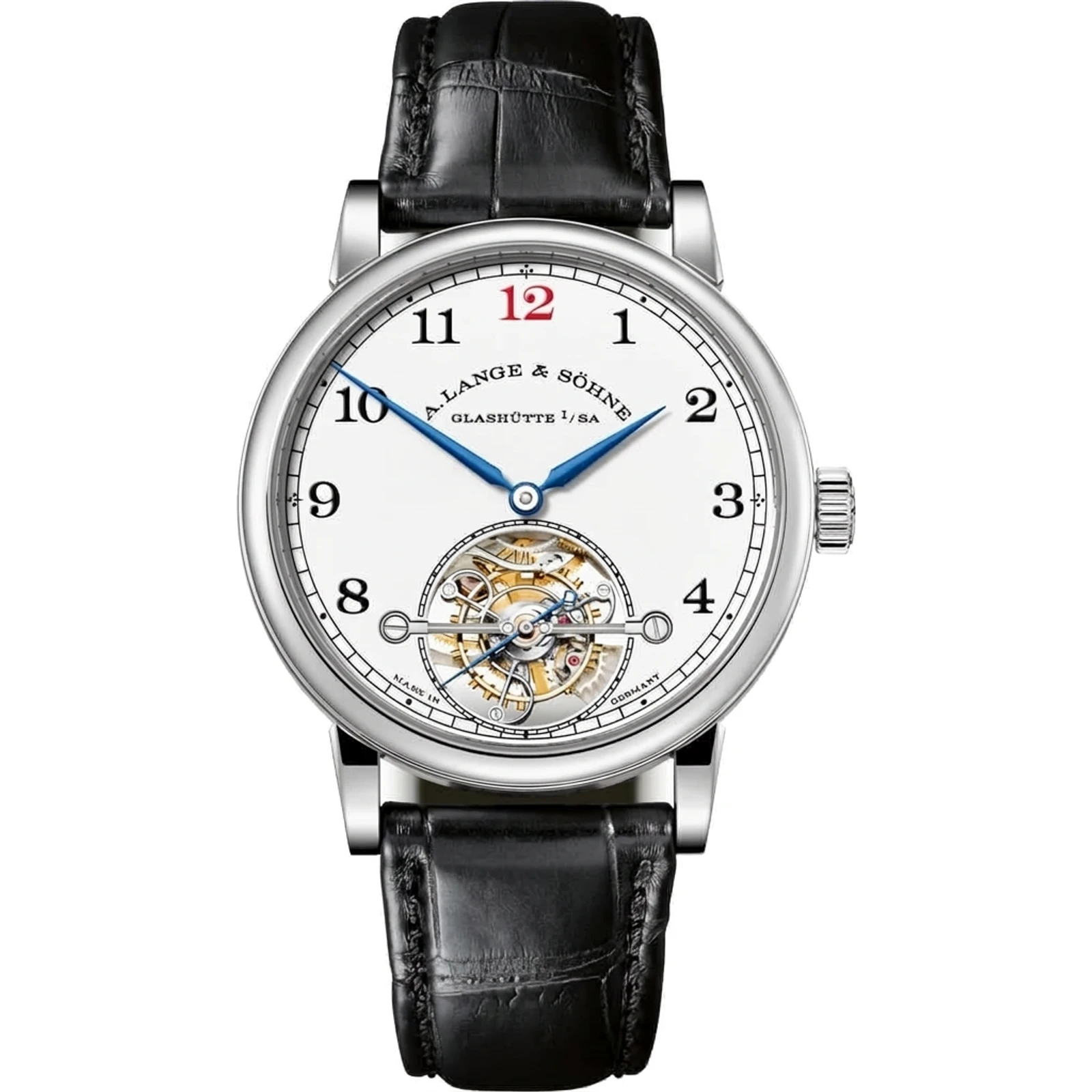 A. Lange Sohne 1815 Tourbillon, platinum, white enamel dial, limited 100 pcs 730.079F