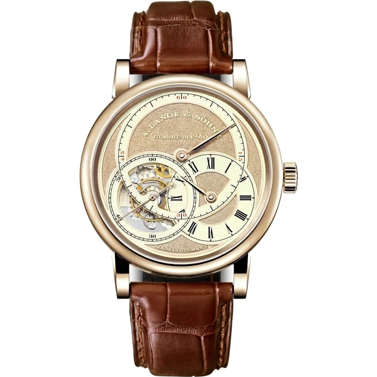 A. Lange Sohne Richard Lange Tourbillon "Pour le Mérite" Handwerkskunst, honey gold 761.050