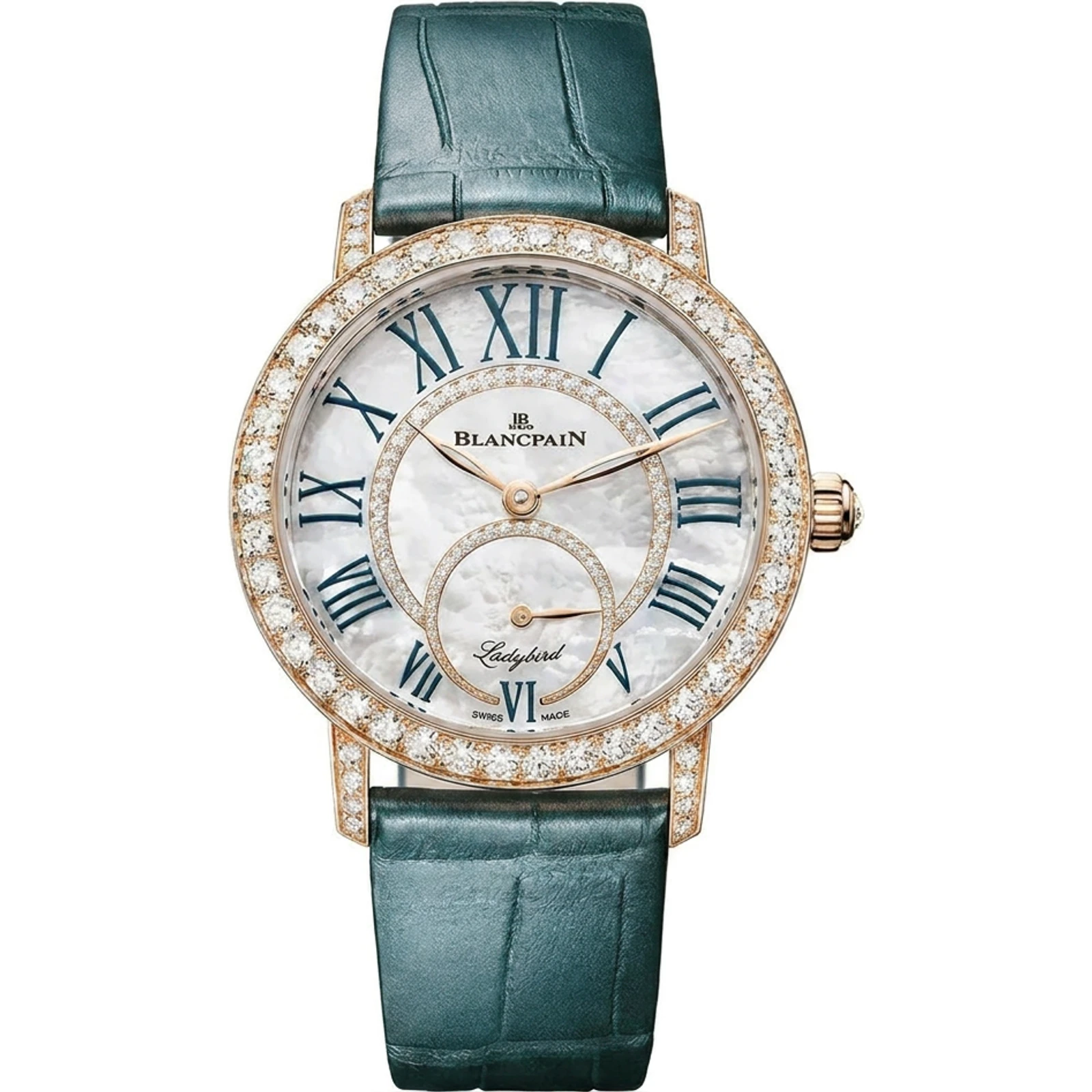 Blancpain Ladybird Colors Automatic Small Seconds (peacock green) 3661-2954-55B