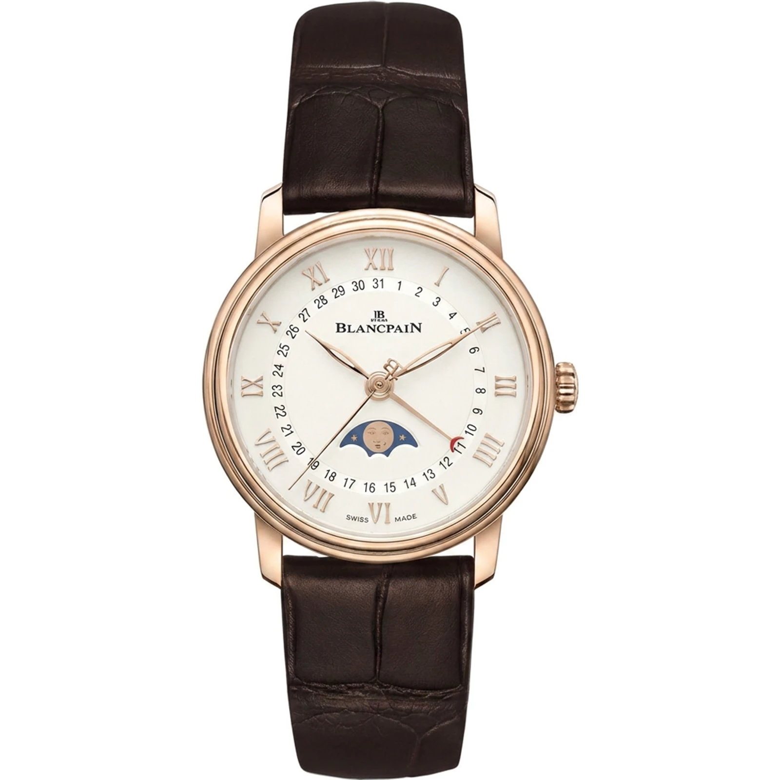 Blancpain Villeret Quantième Phases de Lune (red gold) 6126 3642 55B