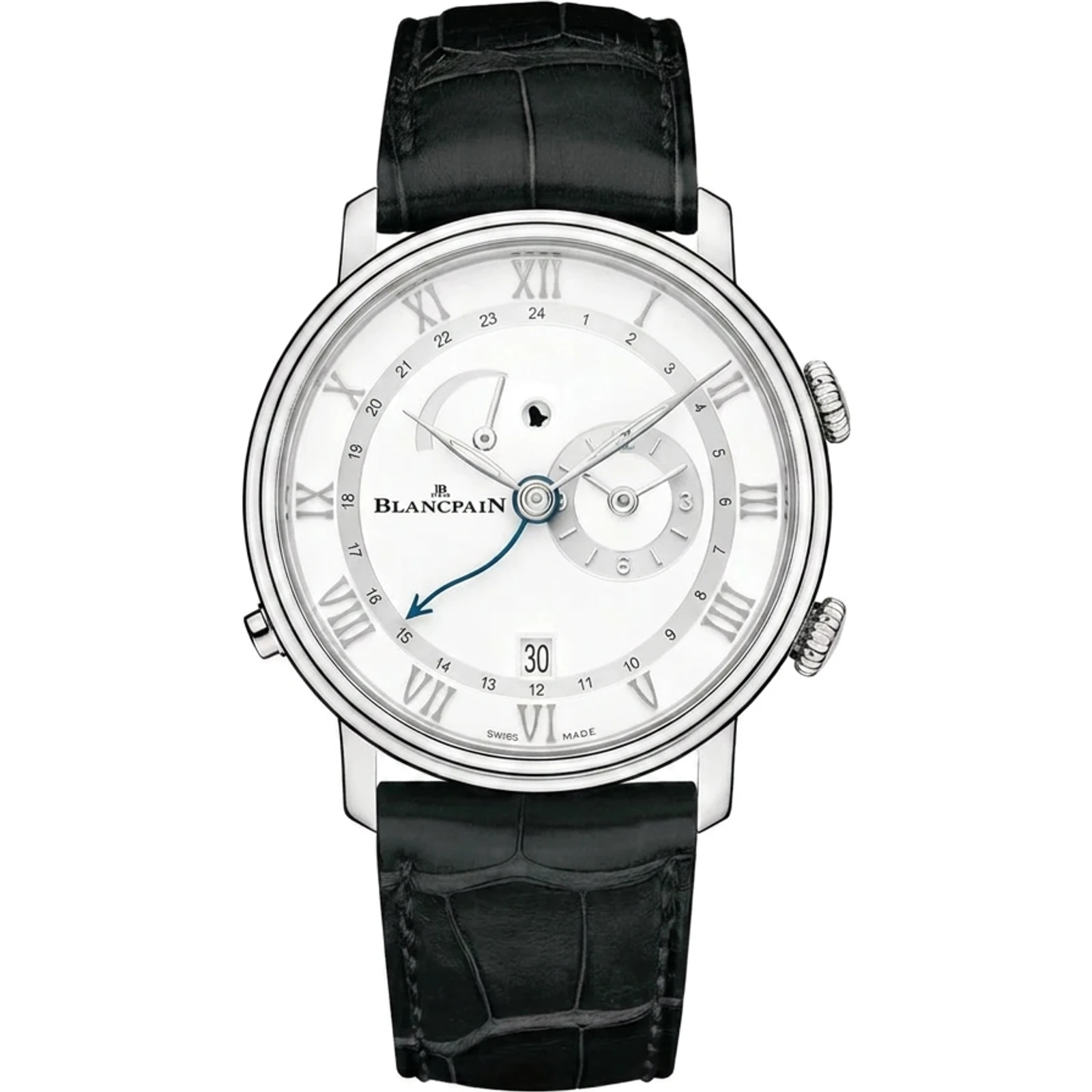 Blancpain Villeret Réveil GMT (steel) 6640 1127 55B