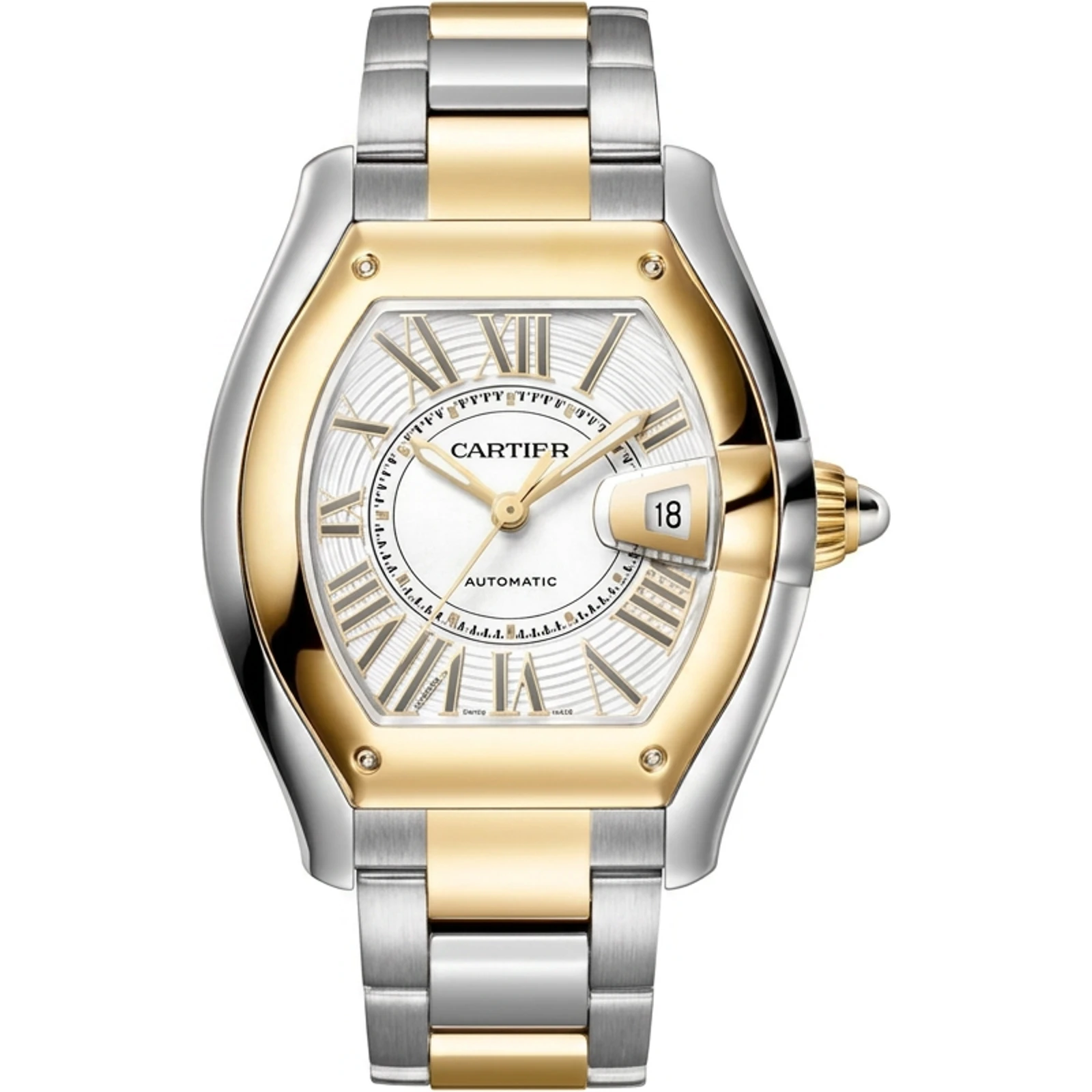 Cartier Roadster, large model, Steel & Yellow Gold two-tone W2RD0010