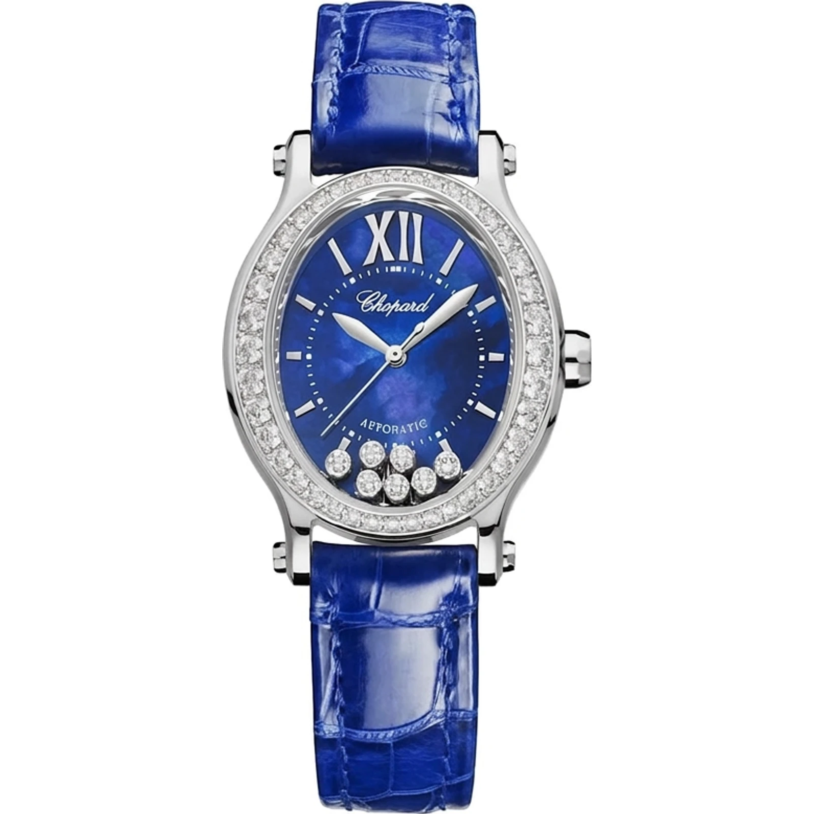 Chopard Happy Sport Oval, 7 Floating Diamonds 275362-1001