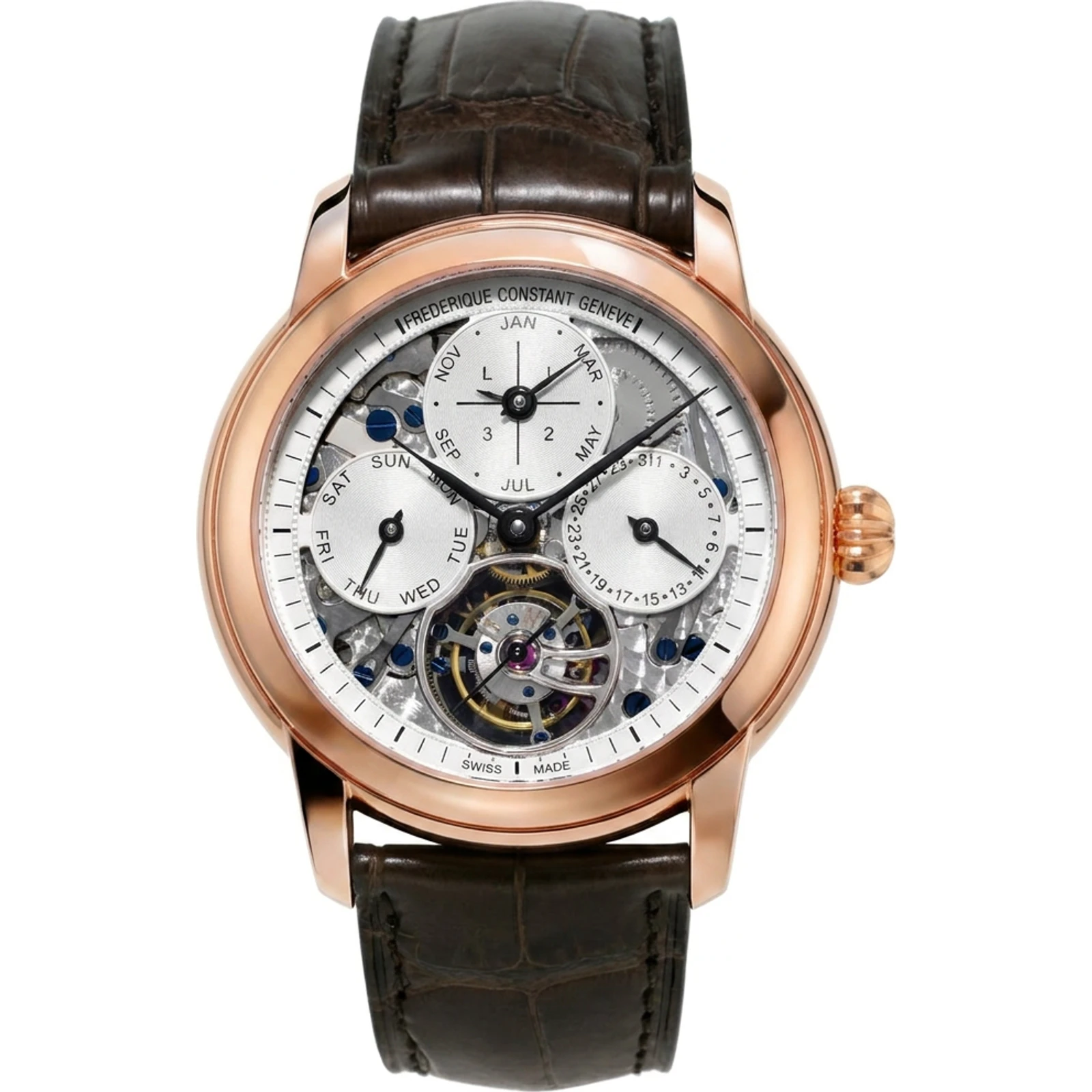 Frédérique Constant Classic Tourbillon Perpetual Calendar Manufacture, 18K rose gold FC-975S4H9