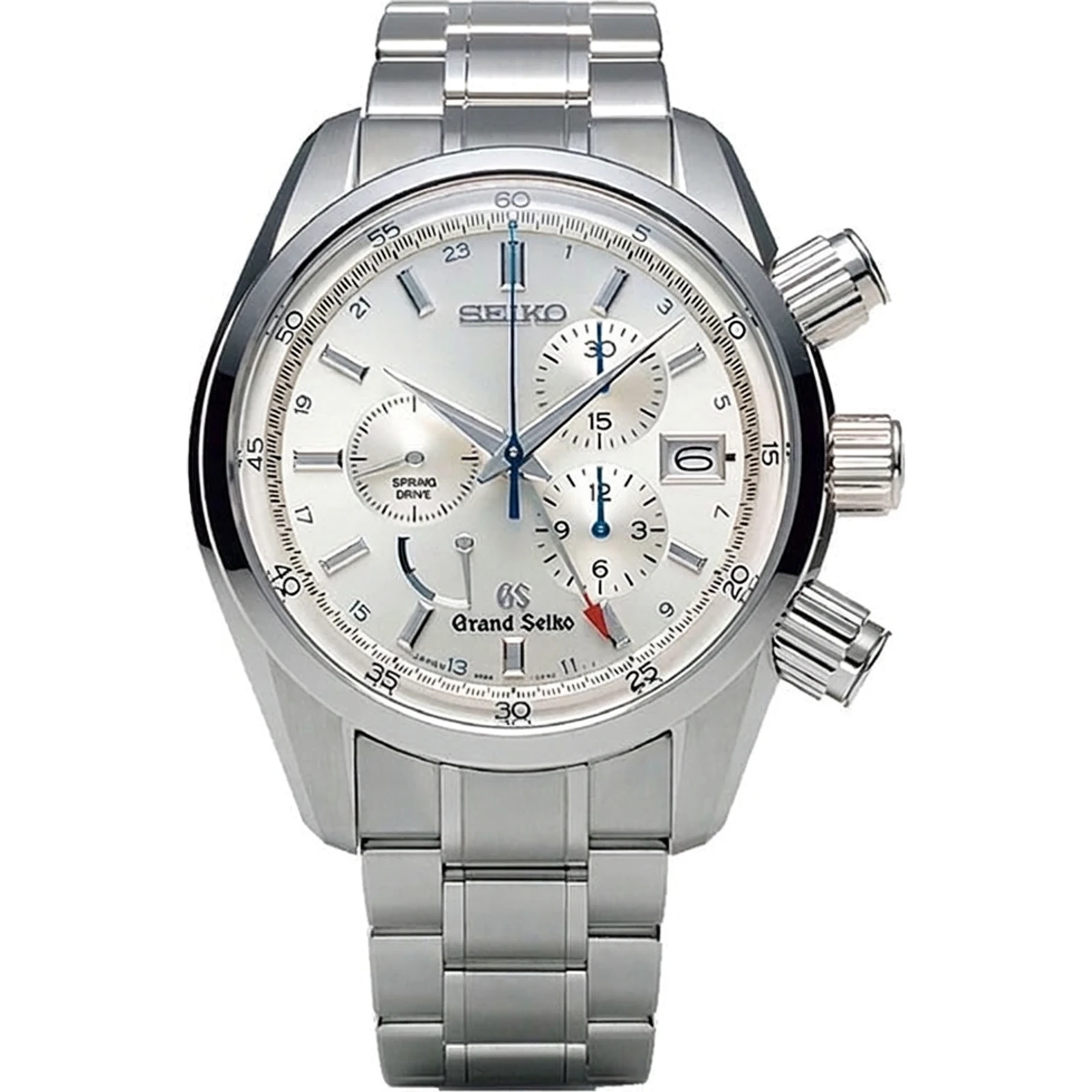 Grand Seiko Spring Drive Chronograph, white dial, original SBGC001
