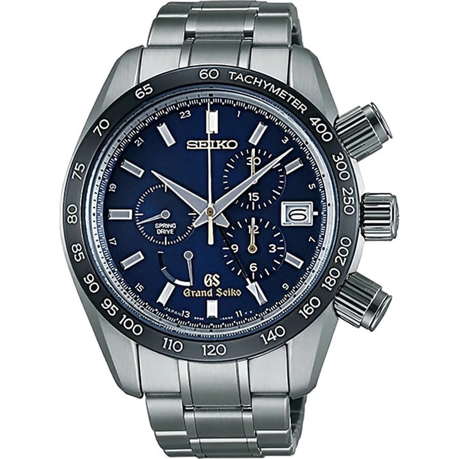 Grand Seiko Spring Drive Chronograph, titanium, ceramic bezel, ltd. 400 (9R96) SBGC013