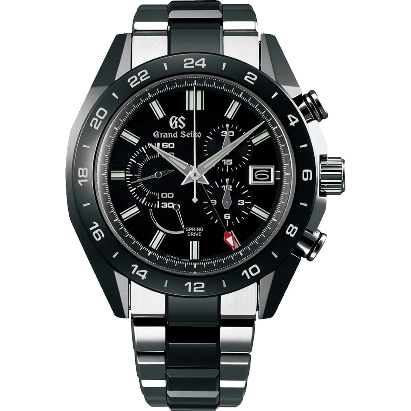 Grand Seiko Spring Drive Chronograph Ceramic GMT SBGC223