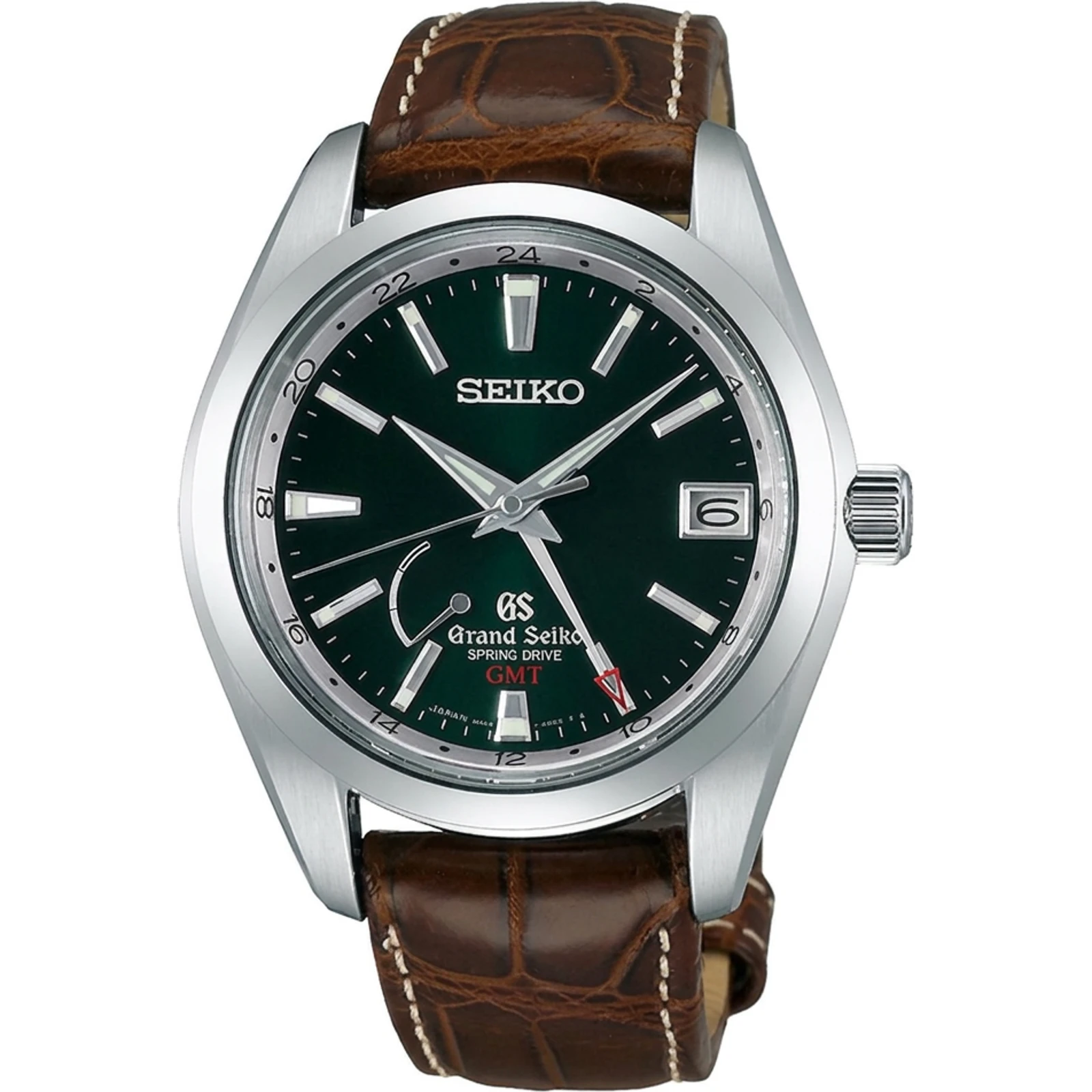 Grand Seiko Spring Drive GMT Limited Edition, green dial, ltd. 500 (9R66) SBGE033