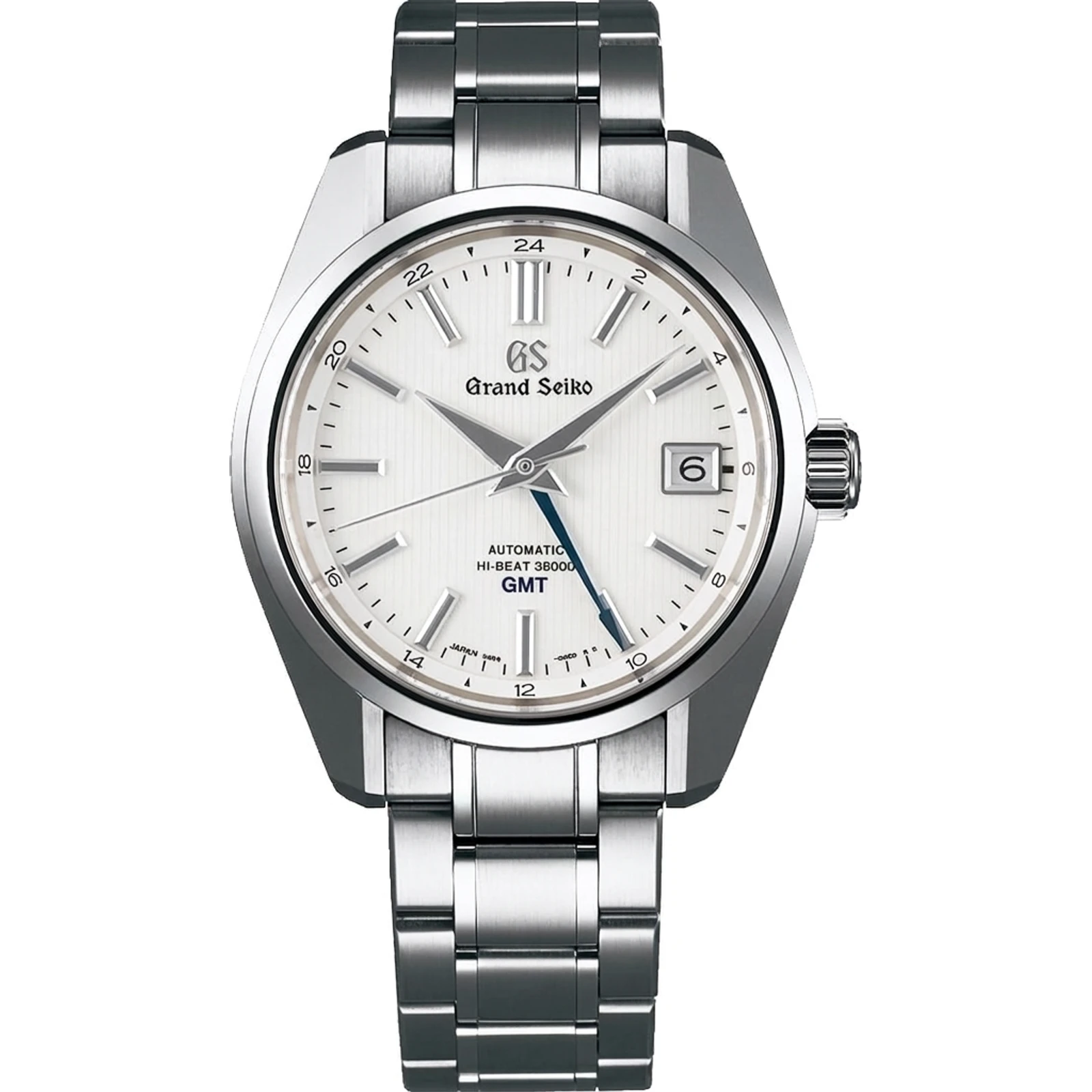 Grand Seiko Hi-Beat 36000 GMT, High-Intensity Titanium, white dial SBGJ211