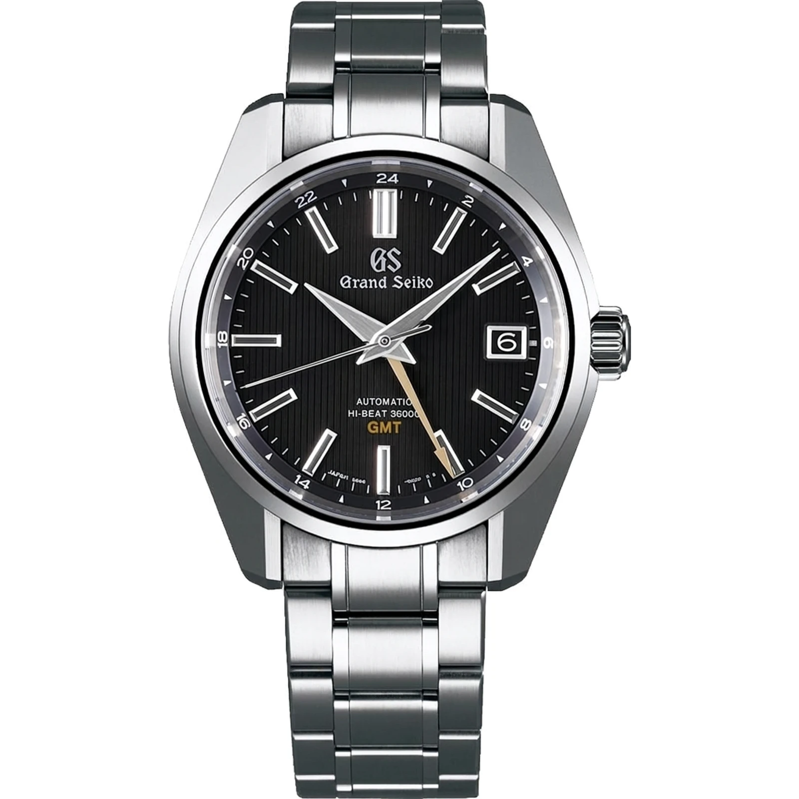 Grand Seiko Hi-Beat 36000 GMT, High-Intensity Titanium, black dial SBGJ213