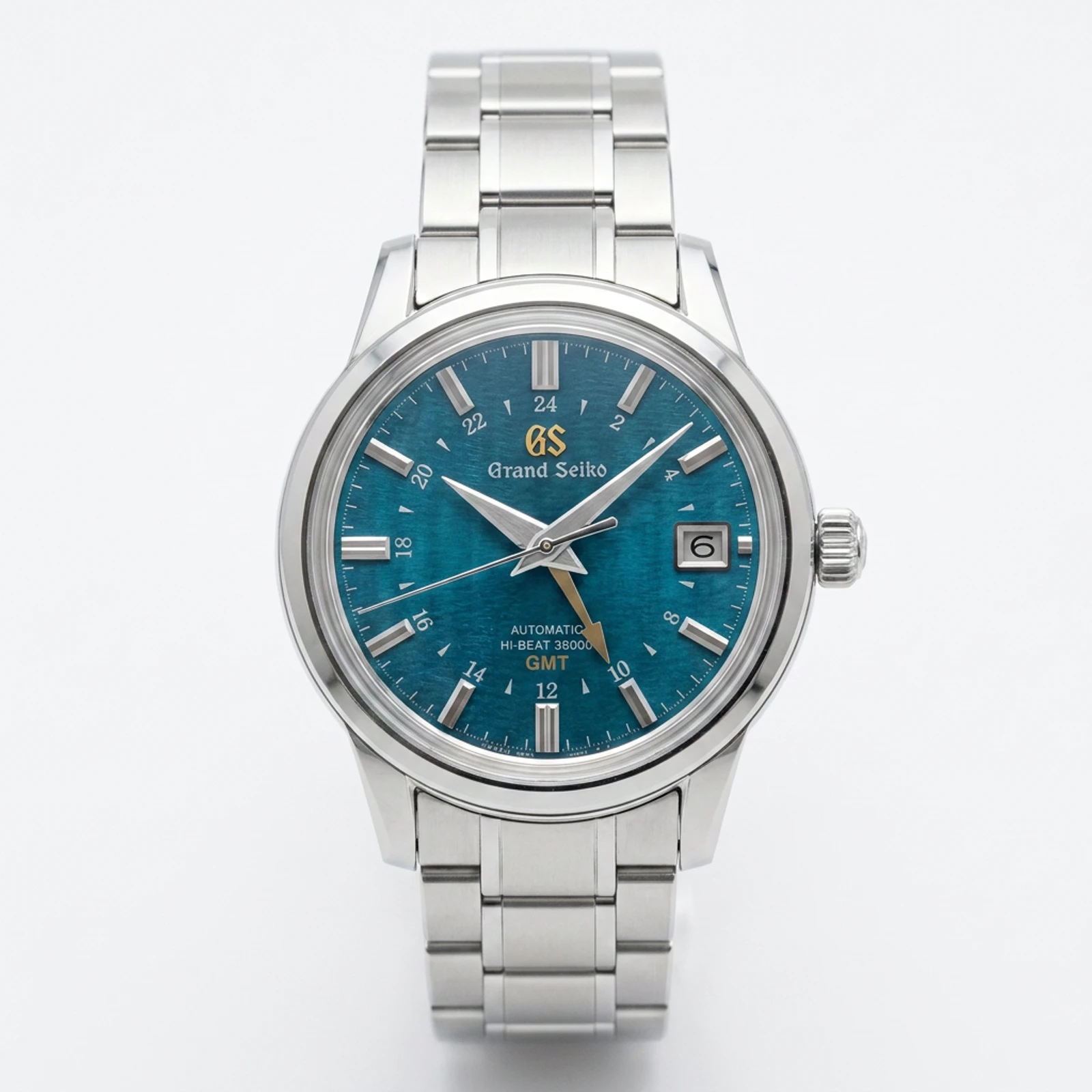 Grand Seiko Wako Exclusive GMT, blue-green dial SBGJ289