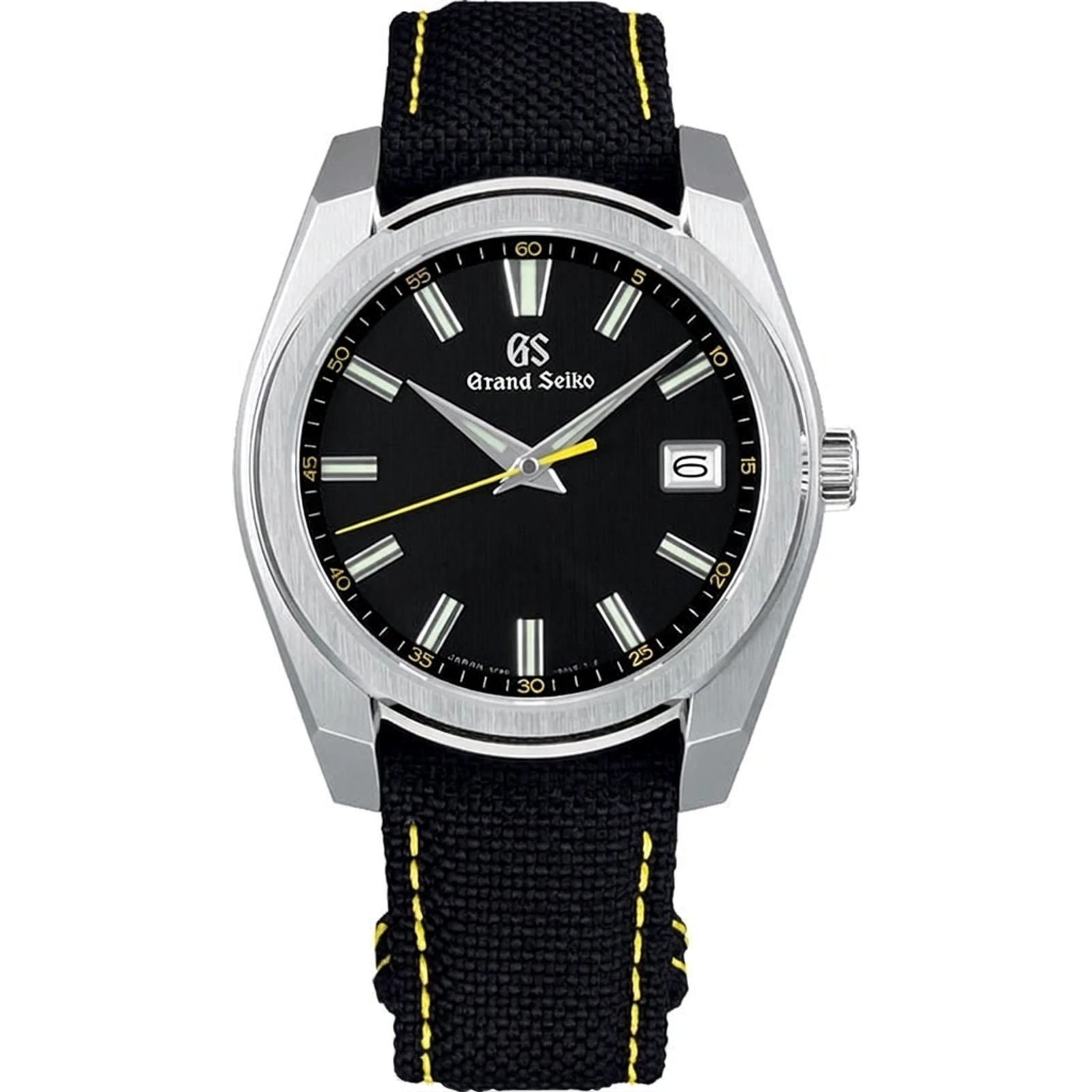 Grand Seiko Sport Collection 9F Quartz, black dial with yellow accents SBGV243