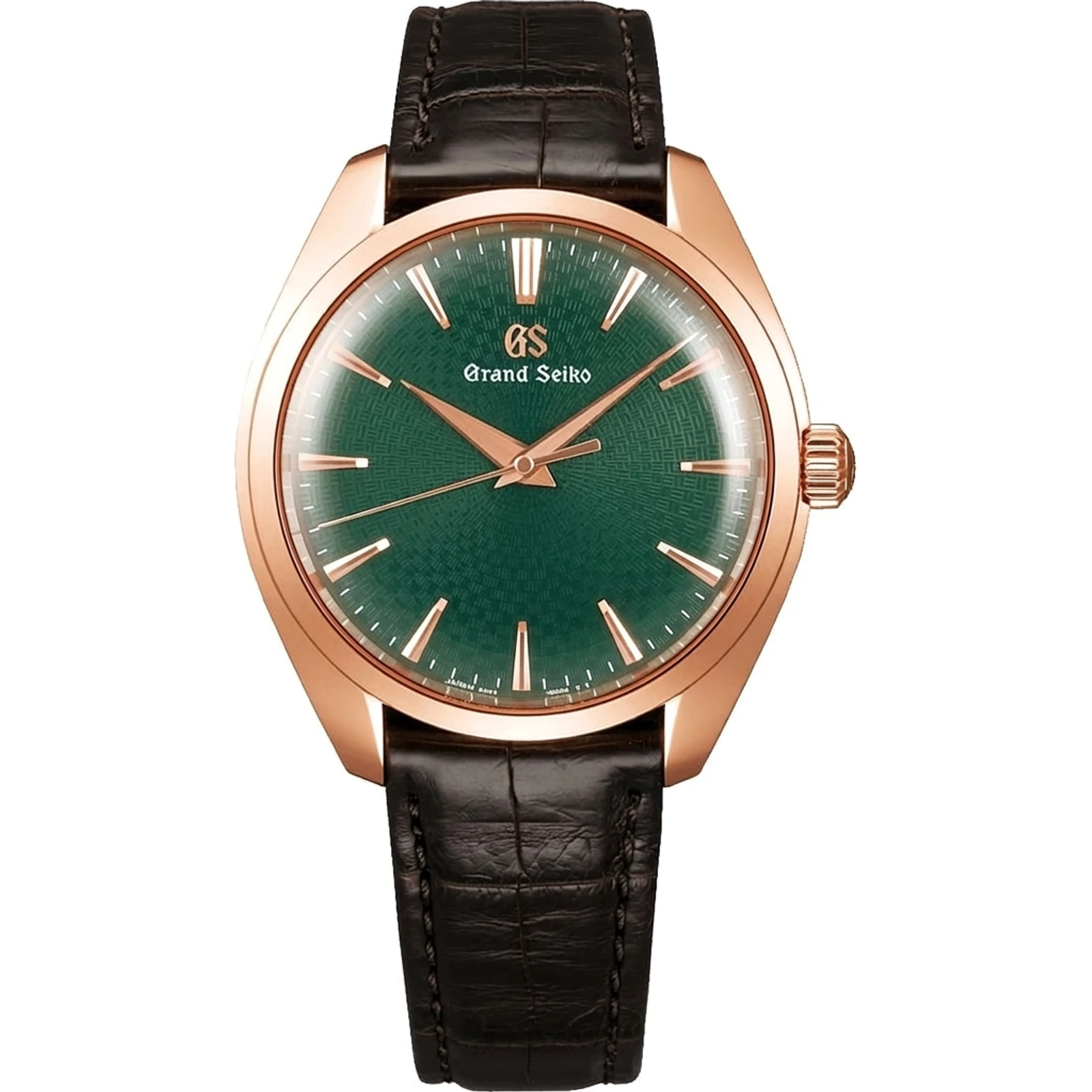 Grand Seiko 60th Anniversary limited edition, 18K pink gold, green birch-inspired dial, ltd. 120 SBGW264