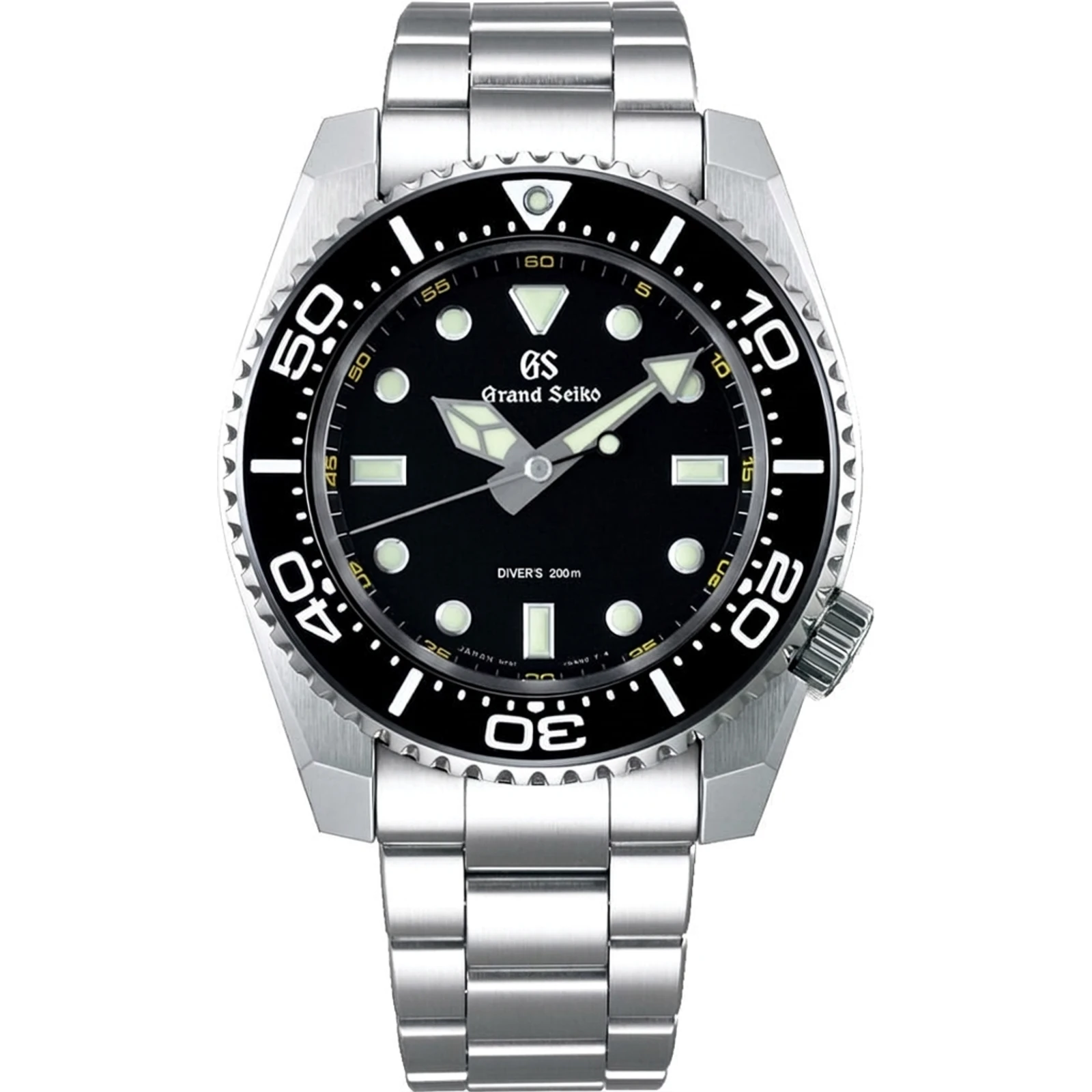 Grand Seiko Sport Collection 9F61 Quartz Diver, black dial SBGX335