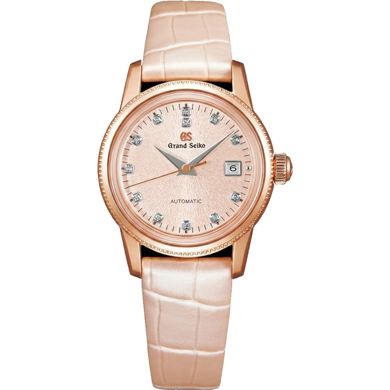 Grand Seiko Ladies' Watch, pink gold case, pink Mount Iwate dial STGK026