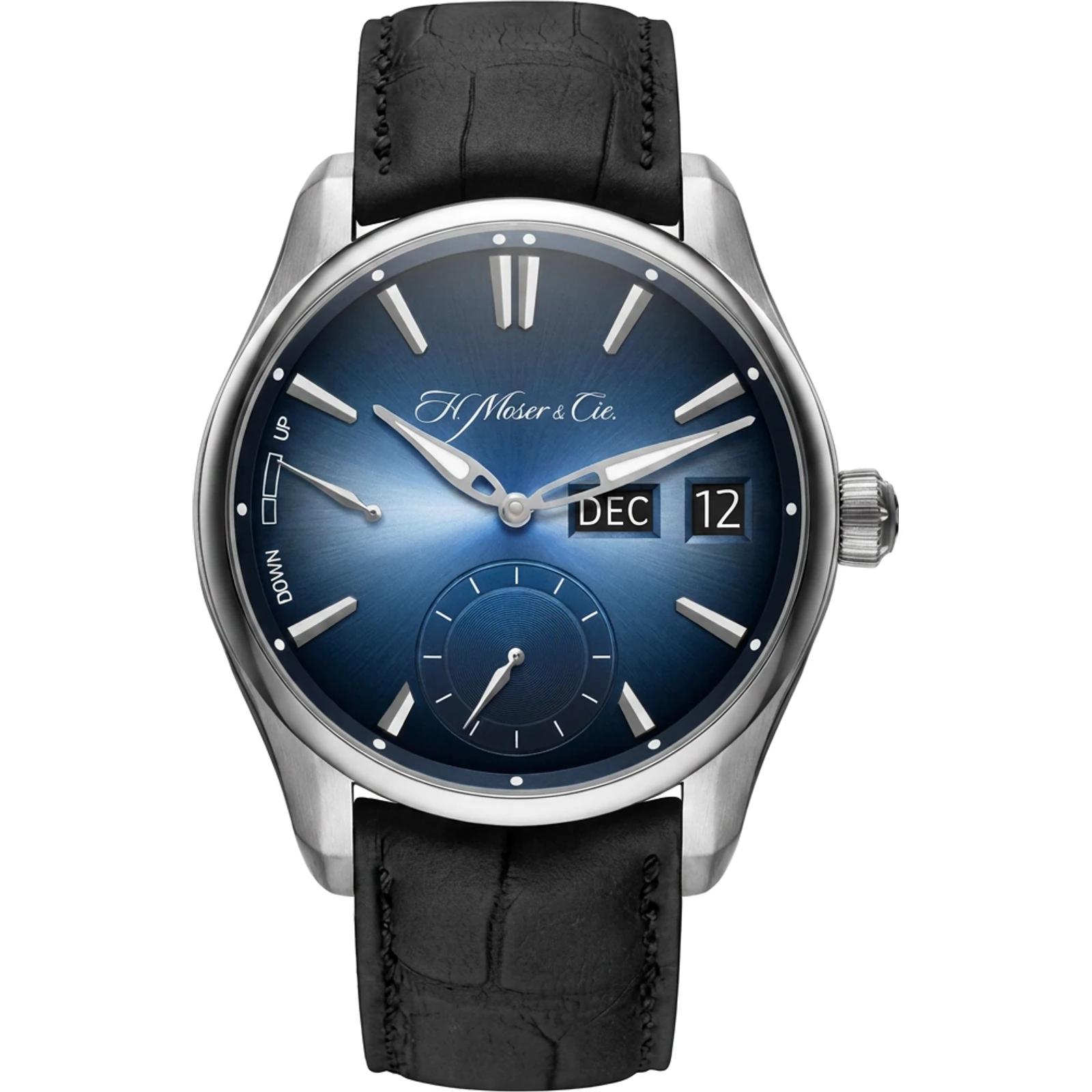 H. Moser & Cie. Pioneer Perpetual Calendar MD, Funky Blue Fumé, LE50 3808-1201