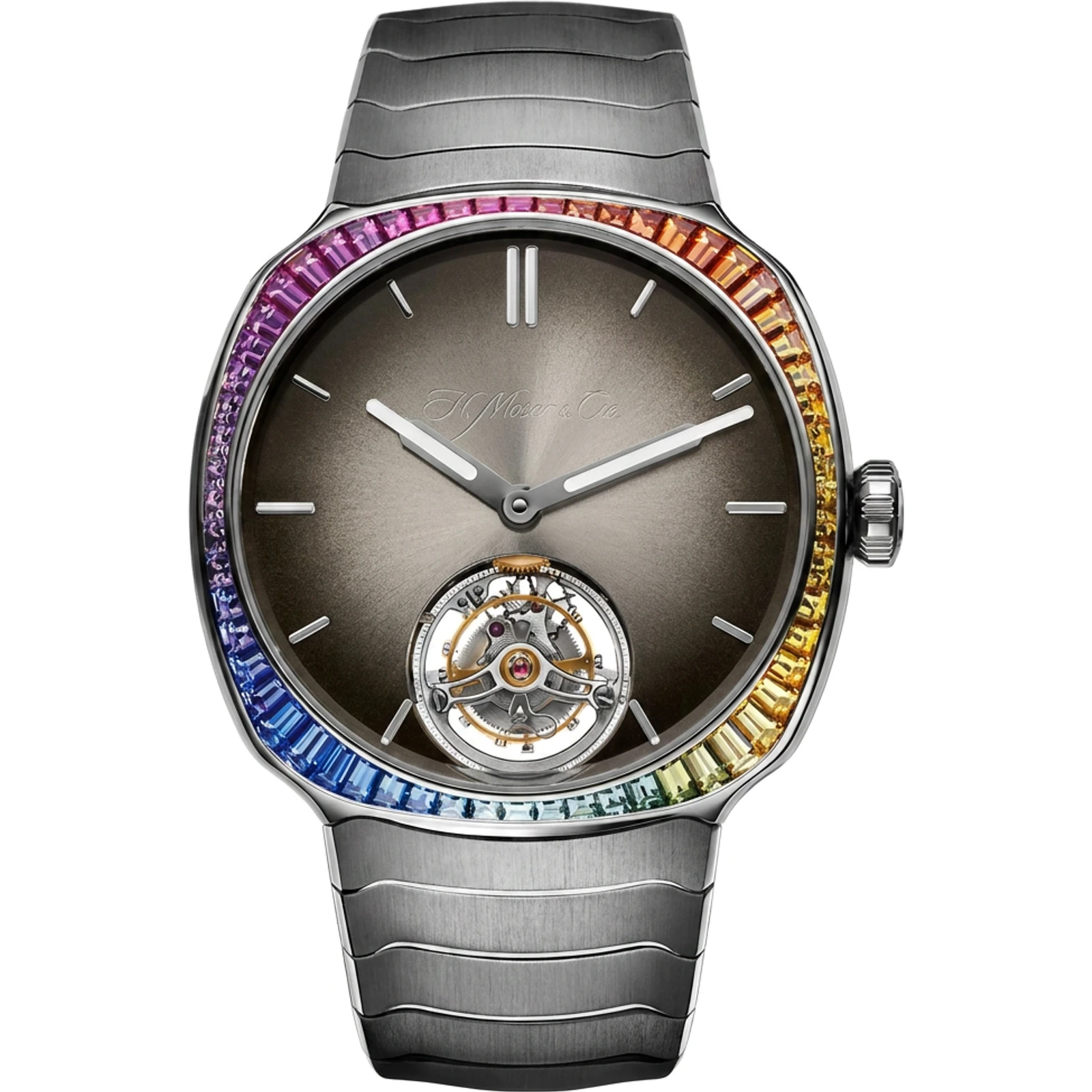 H. Moser & Cie. Streamliner Tourbillon Rainbow, Steel 6804-1201