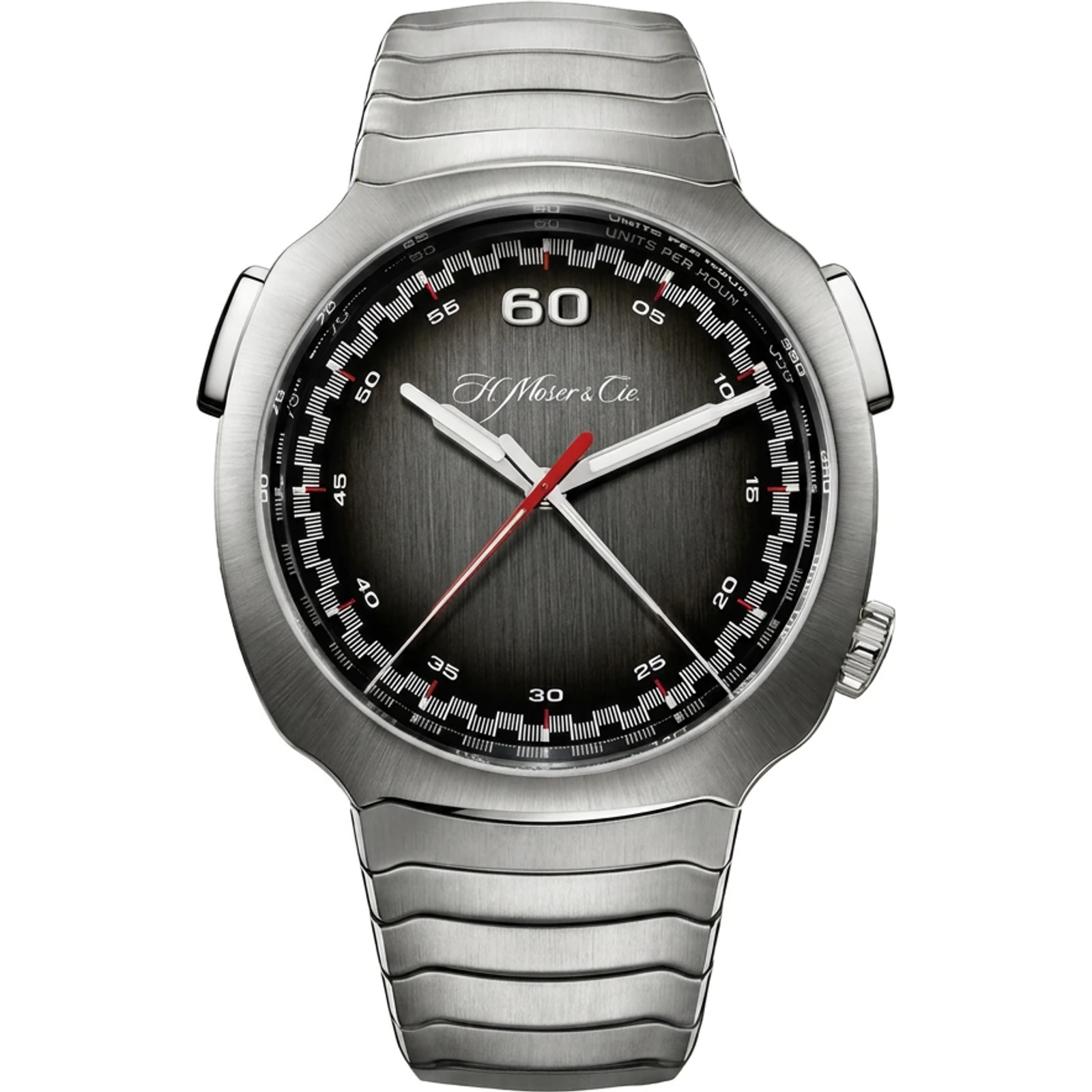 H. Moser & Cie. Streamliner Flyback Chronograph, Automatic, Stainless Steel/Grey, LE100 6902-1200