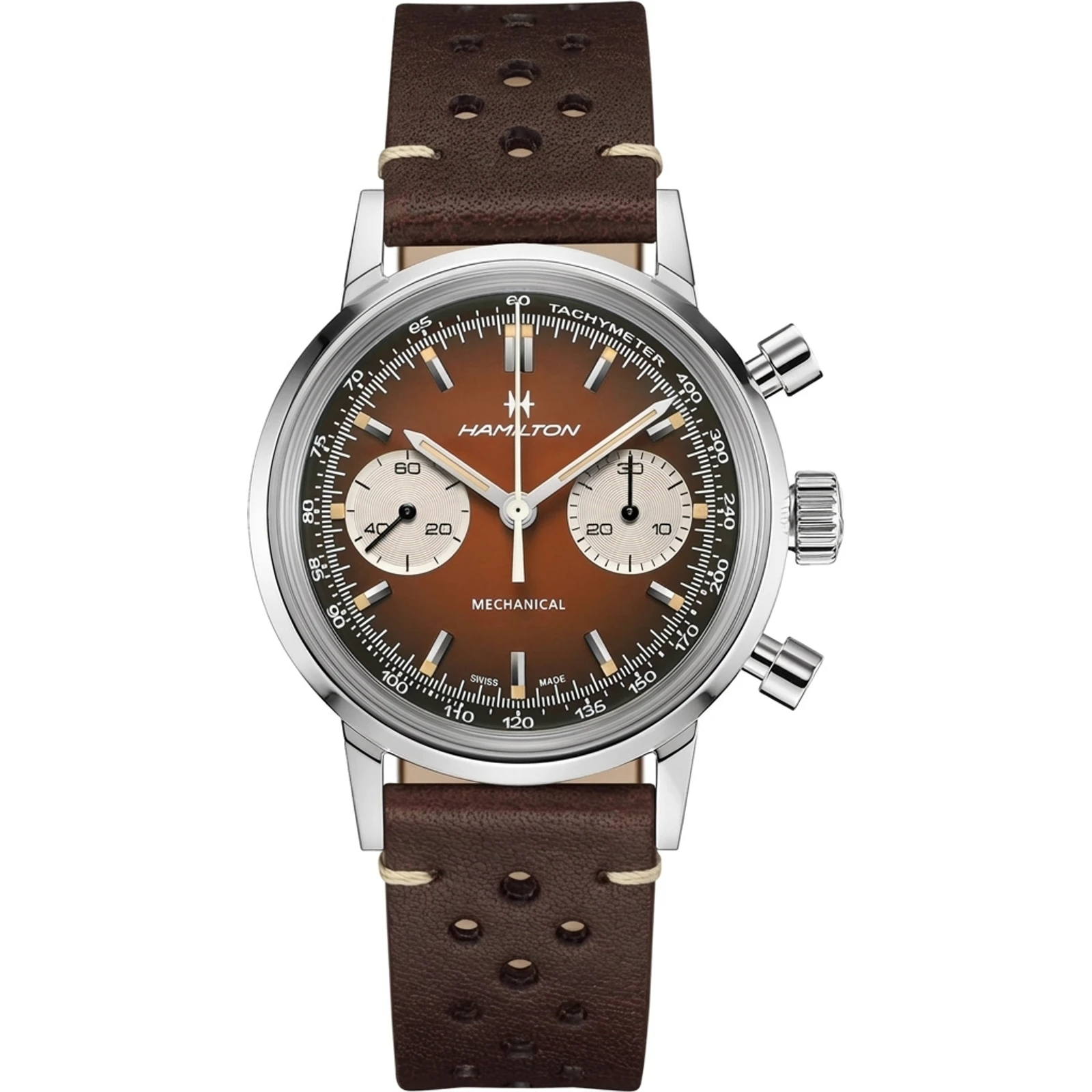 Hamilton American Classic Intra-Matic Chronograph H (Brown dial) H38429591