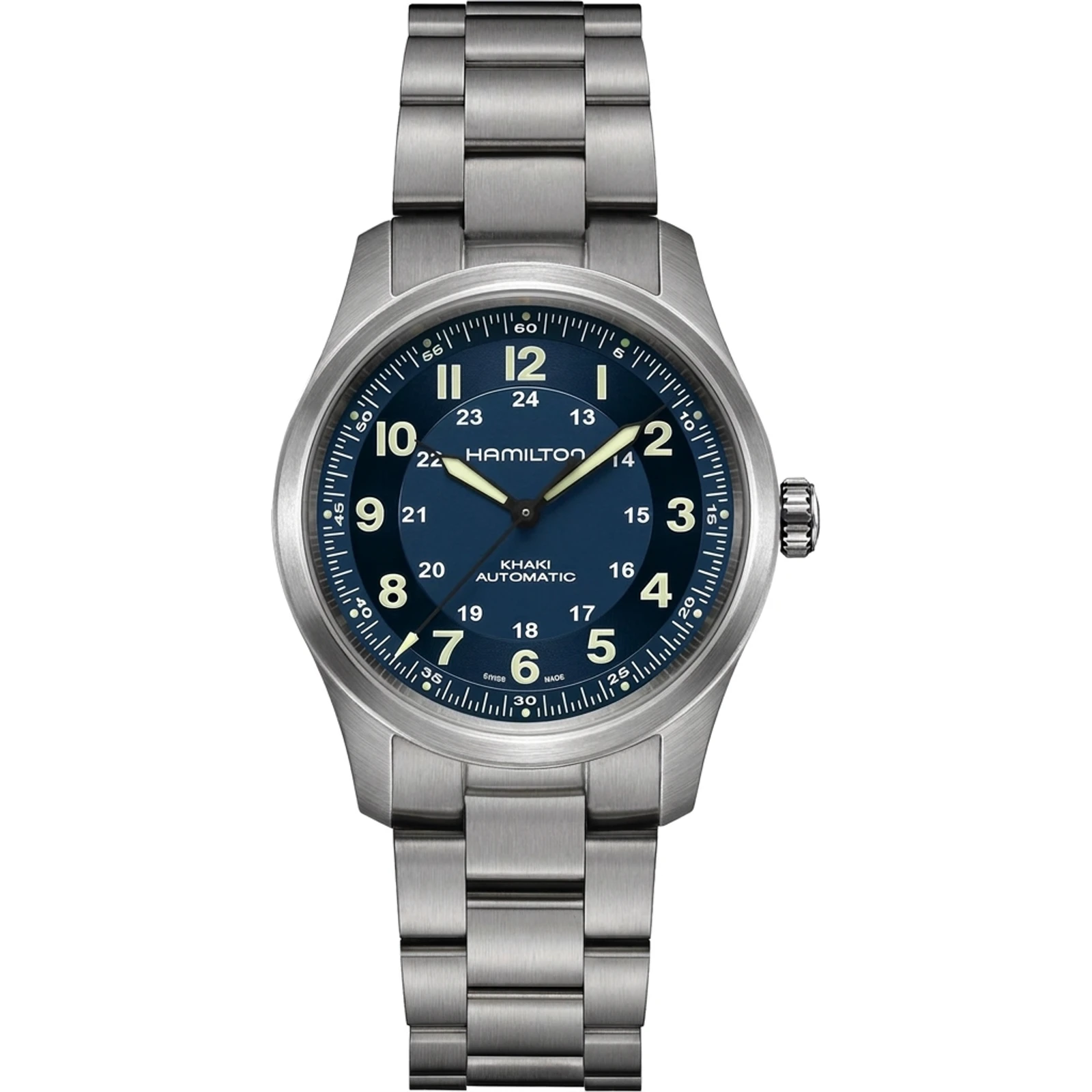 Hamilton Khaki Field Titanium Auto (blue dial) H70205140