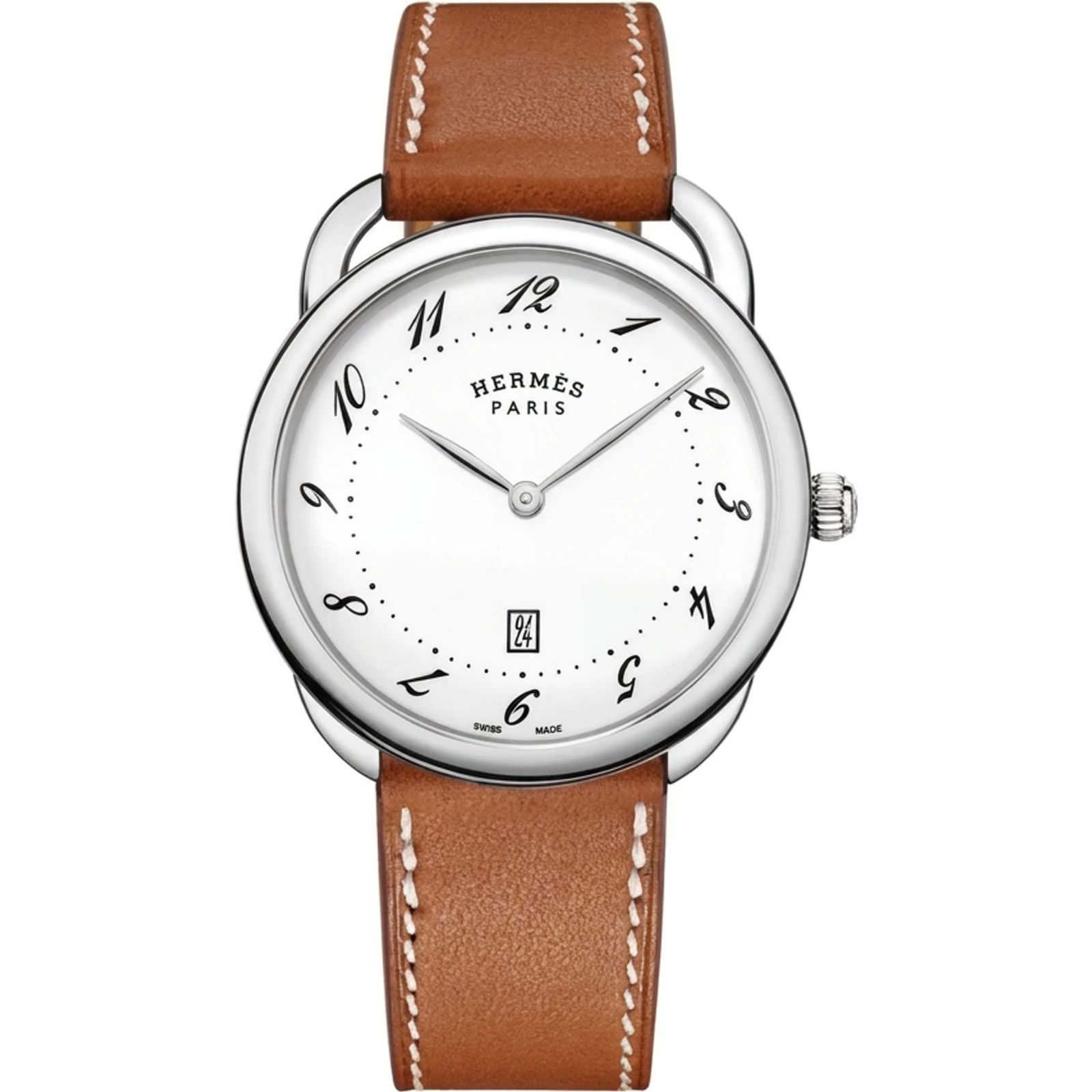 Hermès Arceau watch, 40 mm W055378WW00