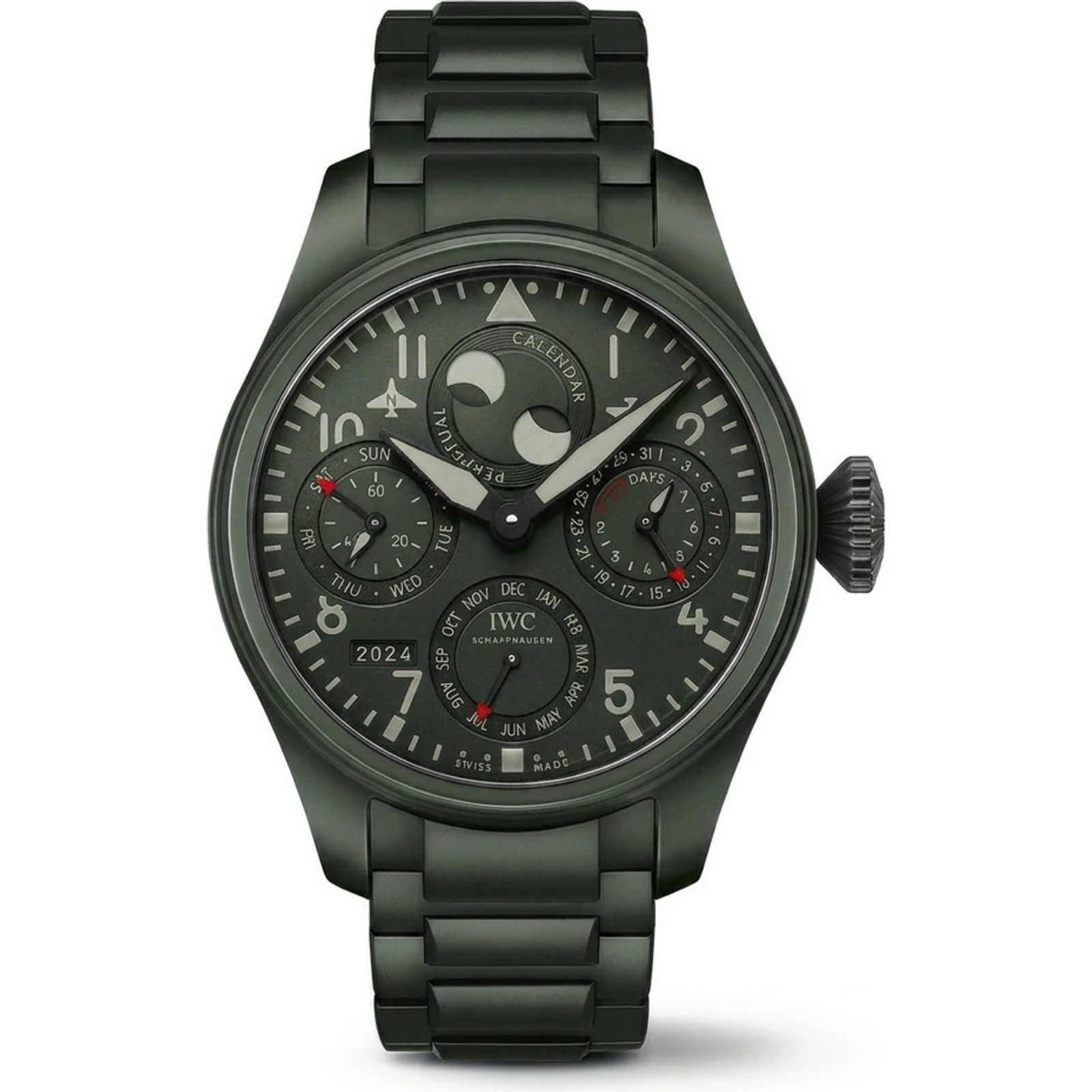 IWC Big Pilot's Watch Perpetual Calendar TOP GUN "Woodland" IW503101