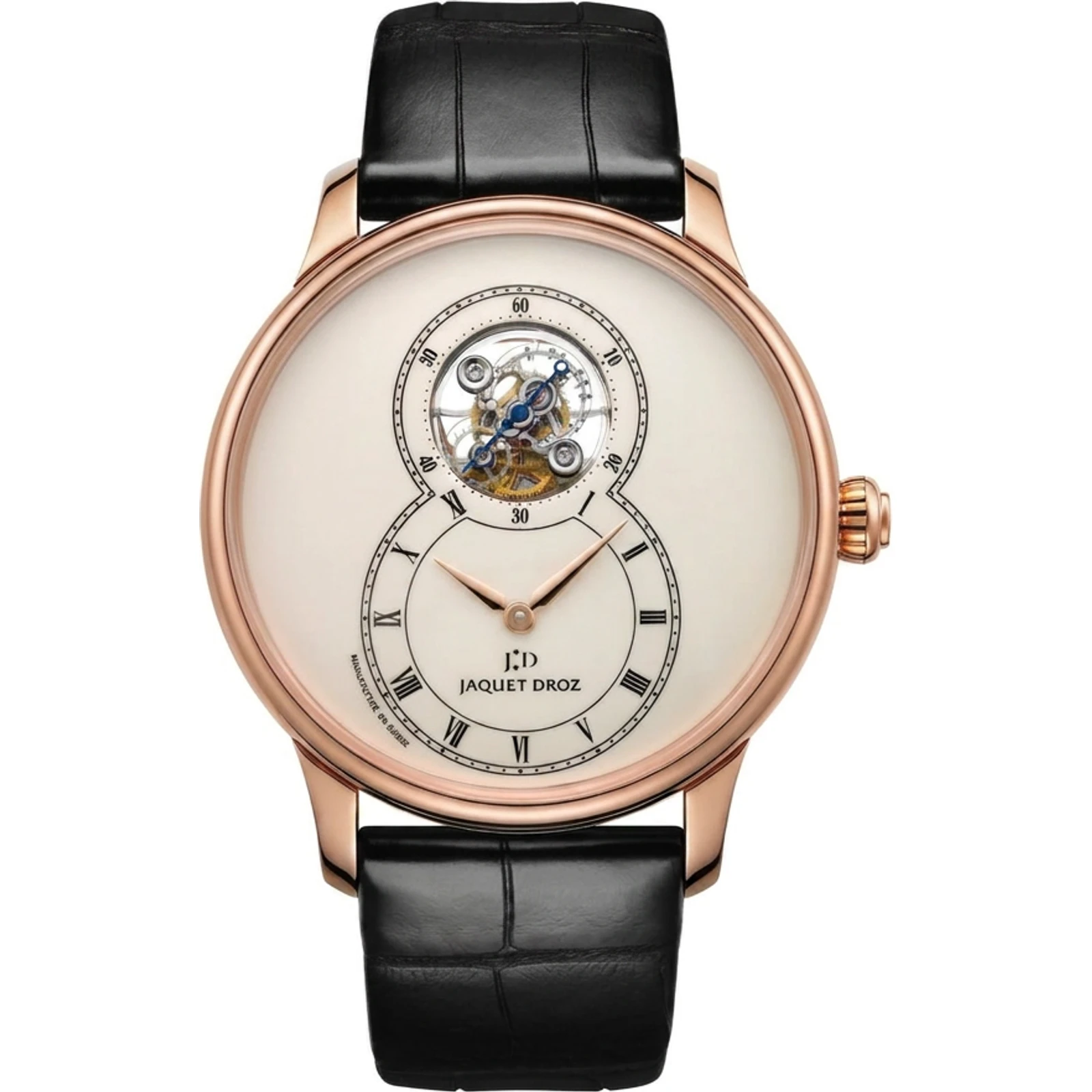 Jaquet Droz Grande Seconde Tourbillon, ivory Grand Feu enamel, red gold J013033200