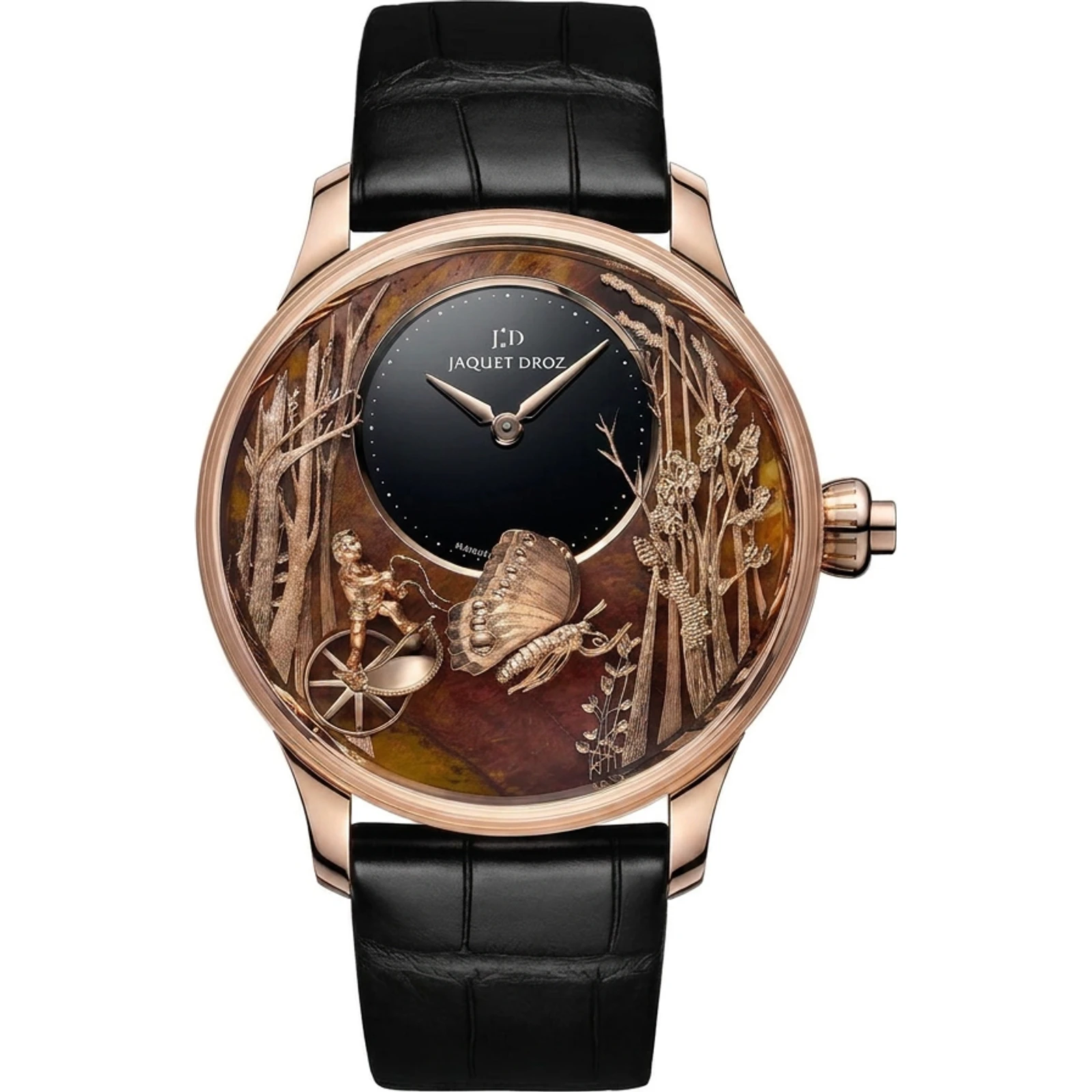 Jaquet Droz Loving Butterfly Automaton Chinchilla Red J032533275
