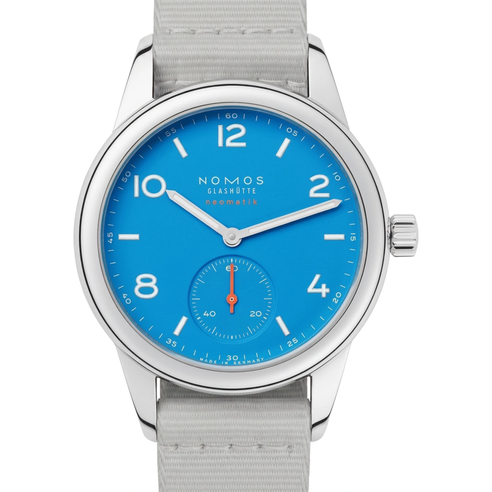 NOMOS Club Neomatik Signalblau 742