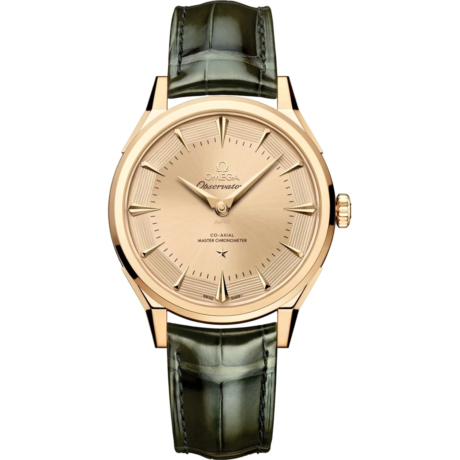 Omega Constellation Observatory Co-Axial Master Chronometer 39.4mm, Moonshine gold, leather strap 140.53.39.21.99.001