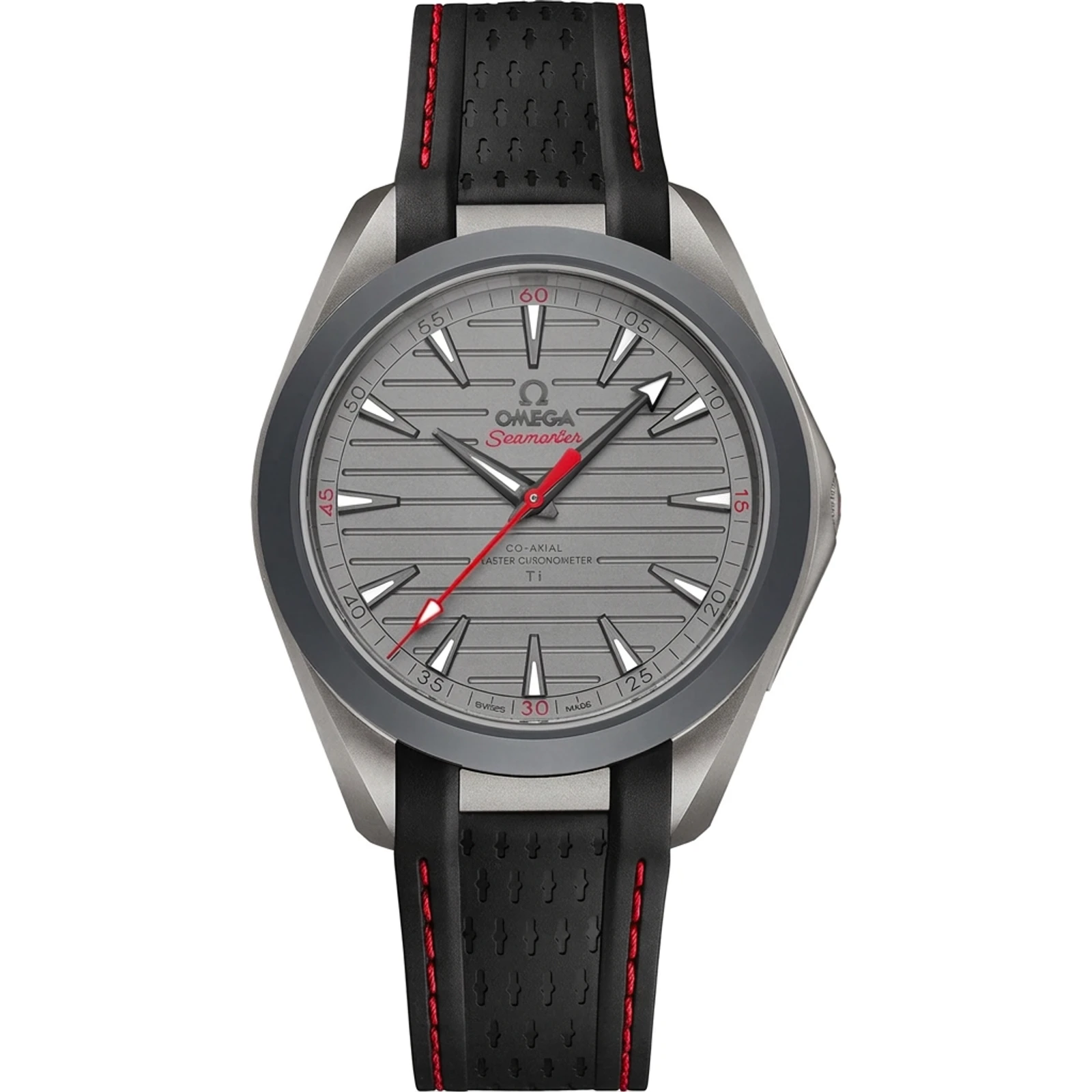 Omega Seamaster Aqua Terra 150M Ultra Light, titanium, red accents 220.92.41.21.06.001