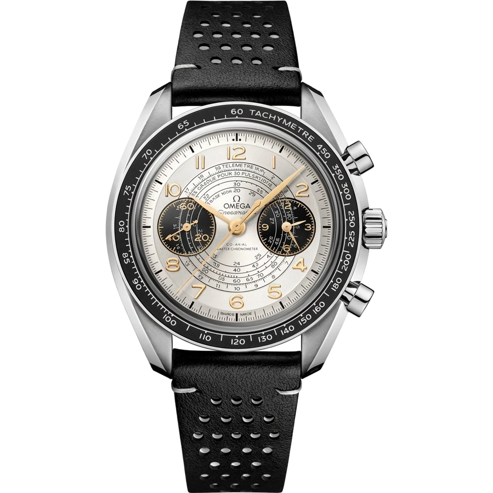 Omega Speedmaster Chronoscope Paris 2024, steel, leather strap 522.32.43.51.02.001
