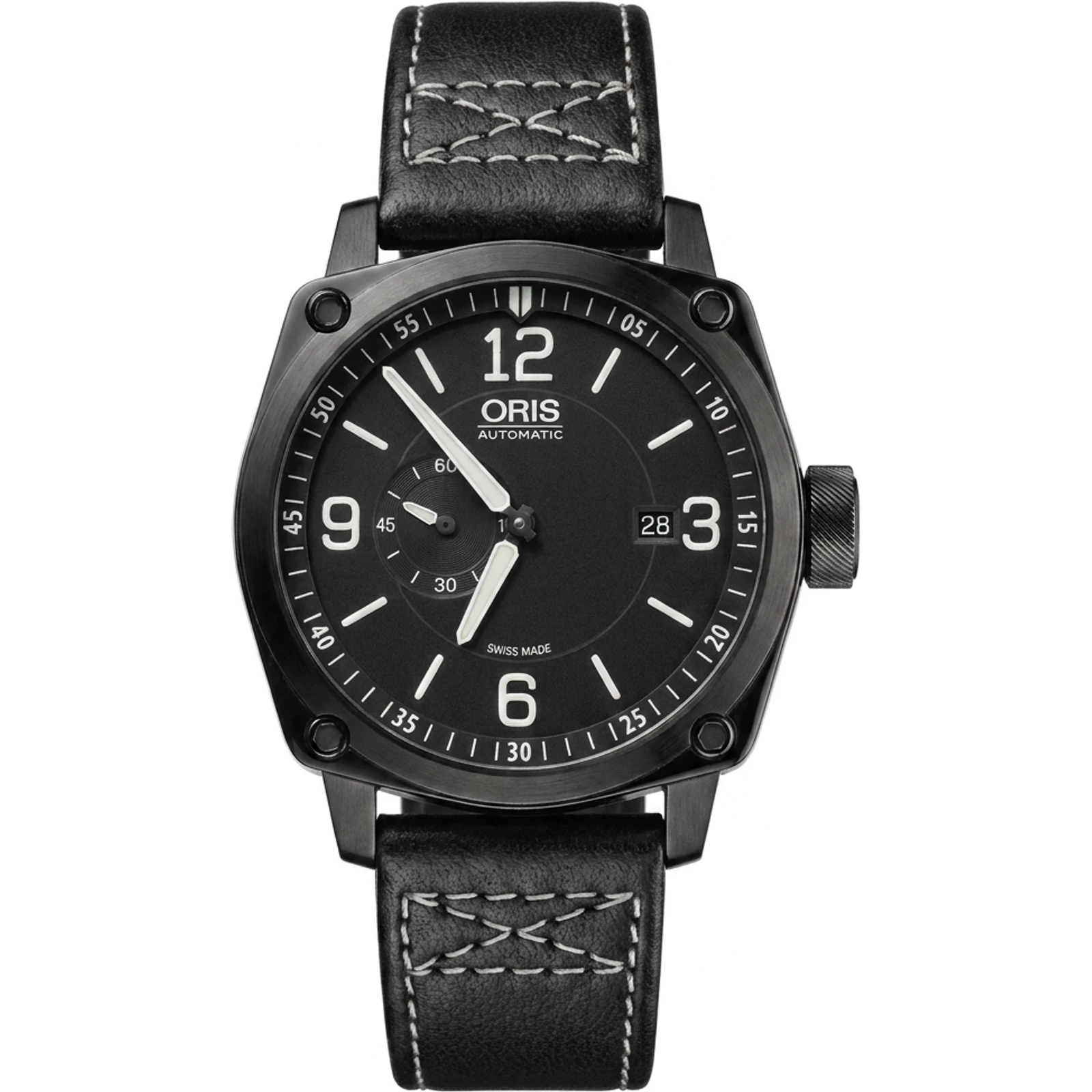 Oris Black BC4 Small Second, Date 01 643 7617 4764-LS