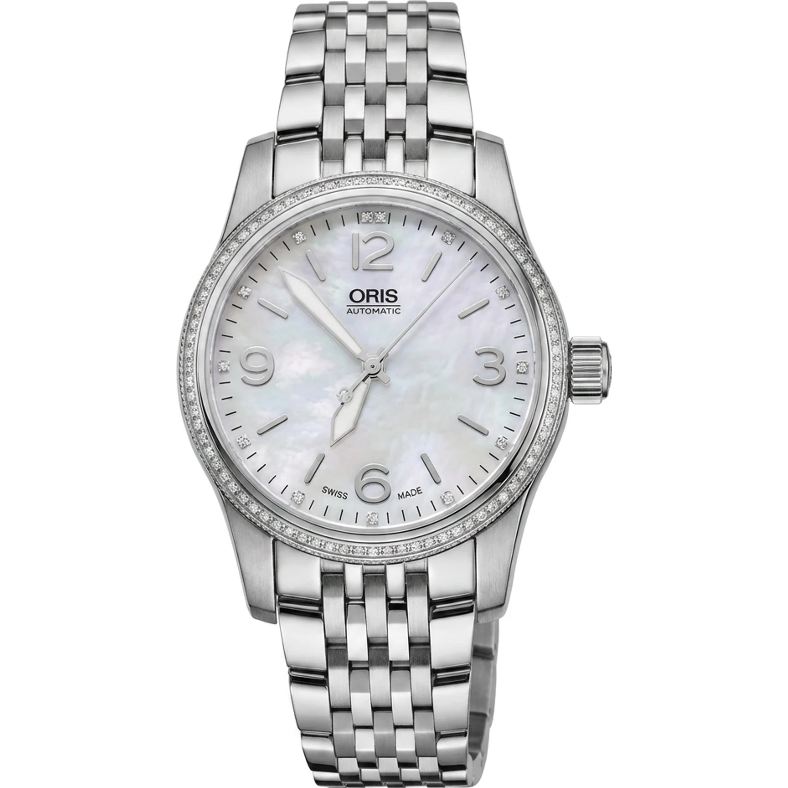 Oris Big Crown MOP Diamond Bezel 01 733 7649 4966-MB
