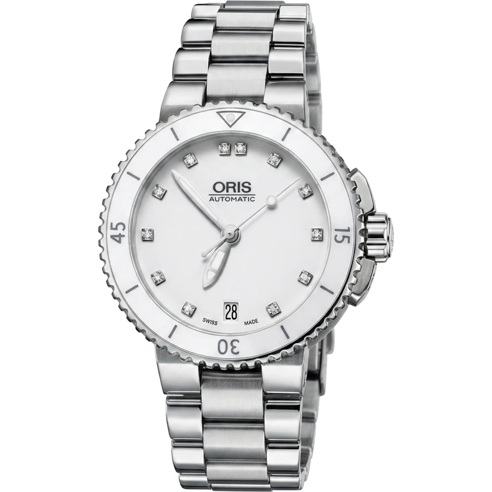 Oris Aquis Date White Diamonds 01 733 7652 4191-MB