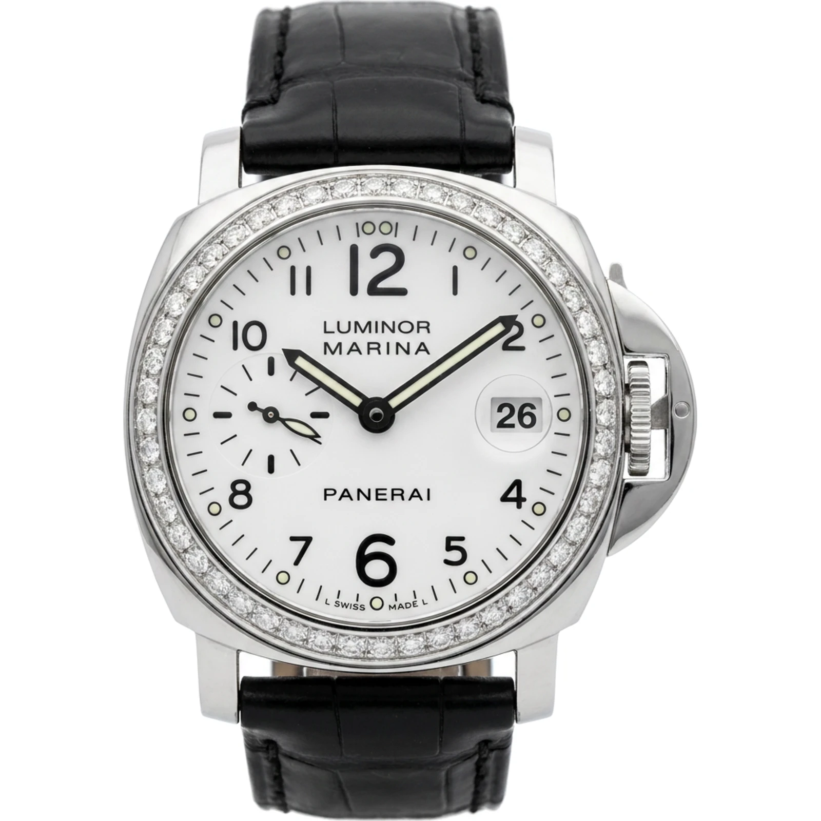 Panerai Luminor Marina Automatic for Cellini, Bezel Set with Diamonds PAM00179