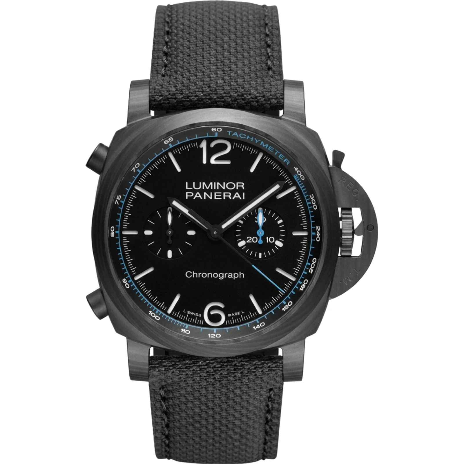 Panerai Luminor Chrono 44mm Automatic in Carbotech with Black Dial PAM01219