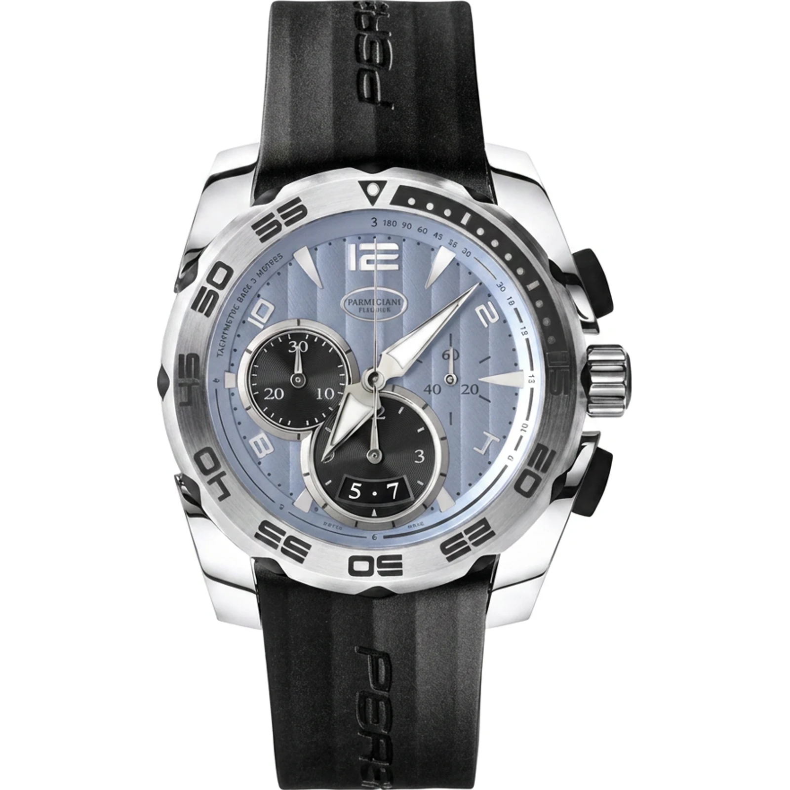 Parmigiani Fleurier Pershing 005 Chronograph Automatic, blue dial PFC528-0010500